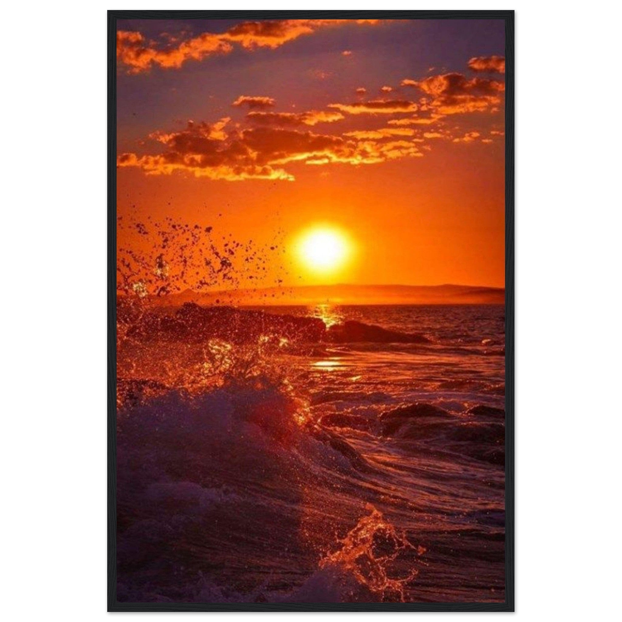 Gelato Print Material 60x90 cm / 24x36″ Tableau Coucher De Soleil Connu