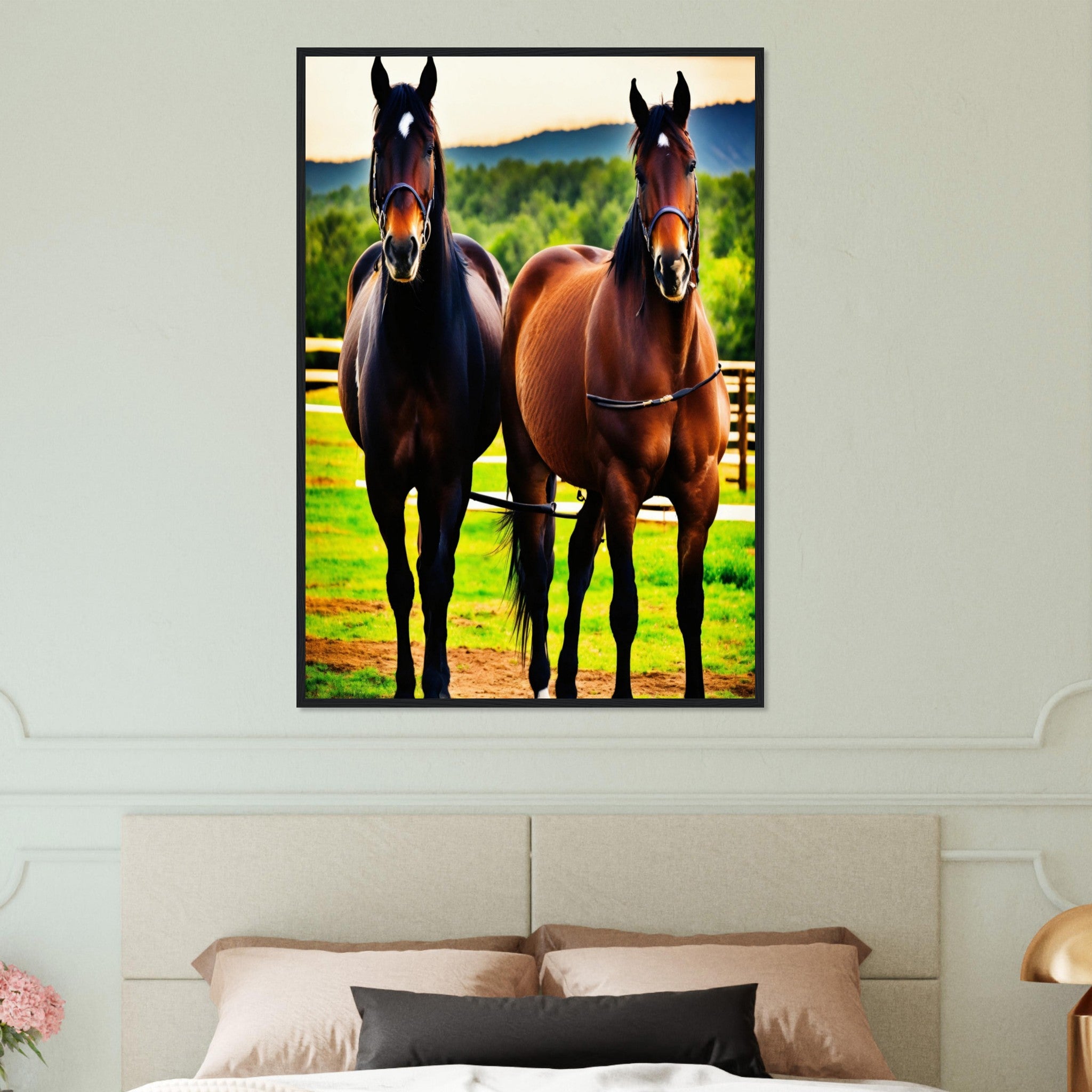 Canvanation Print Material Tableau Cheval Gracieux et Puissant