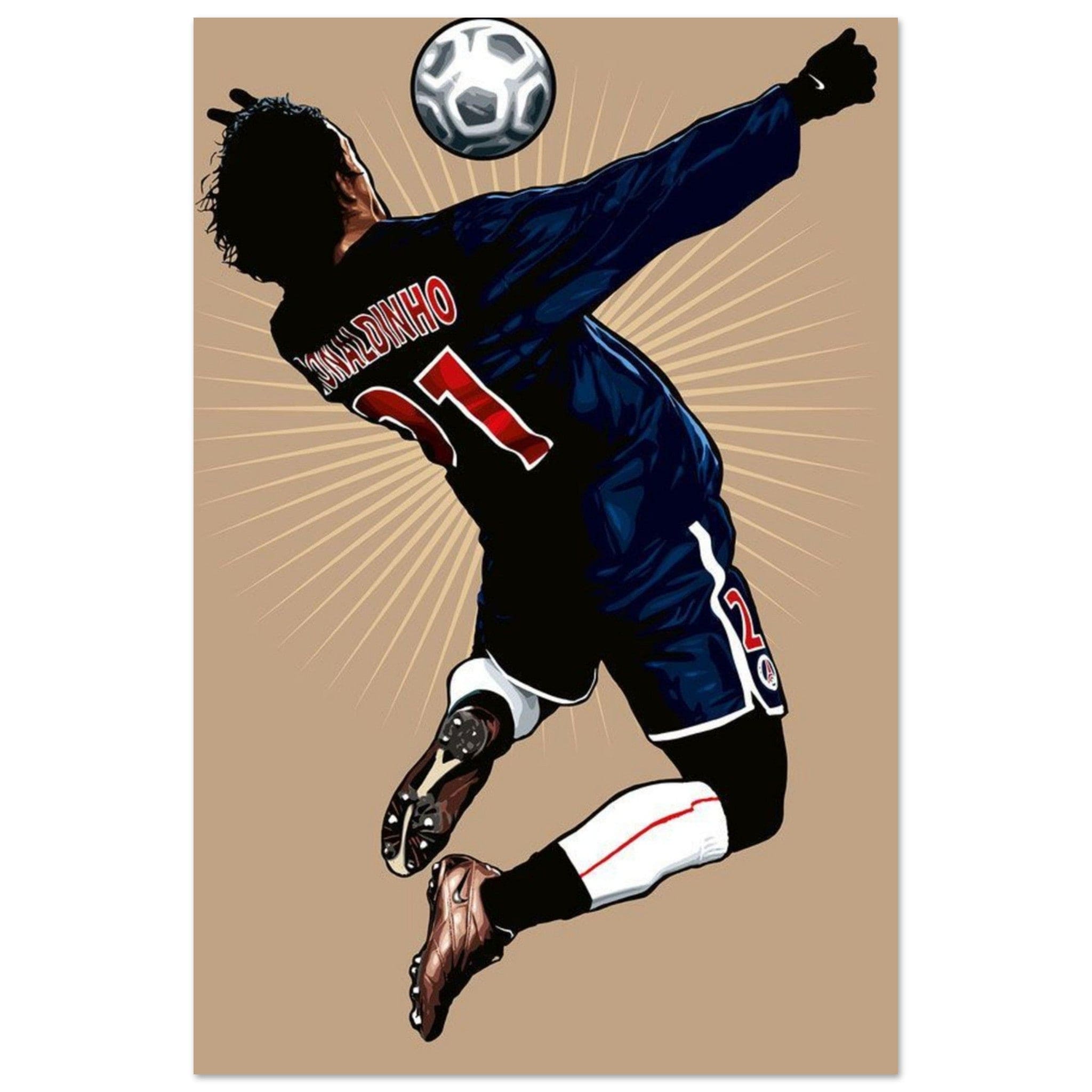 Canvanation Print Material 60x90 cm / 24x36″ Poster Football Ronaldhino