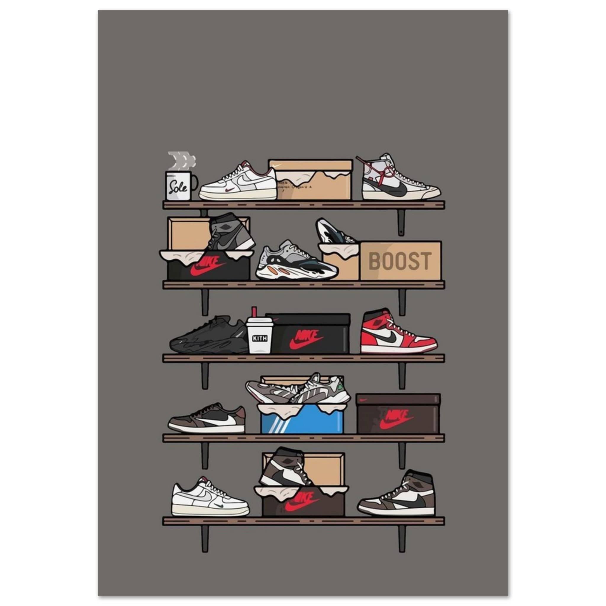 Gelato Print Material 70x100 cm / 28x40″ Poster Sneaker Nike