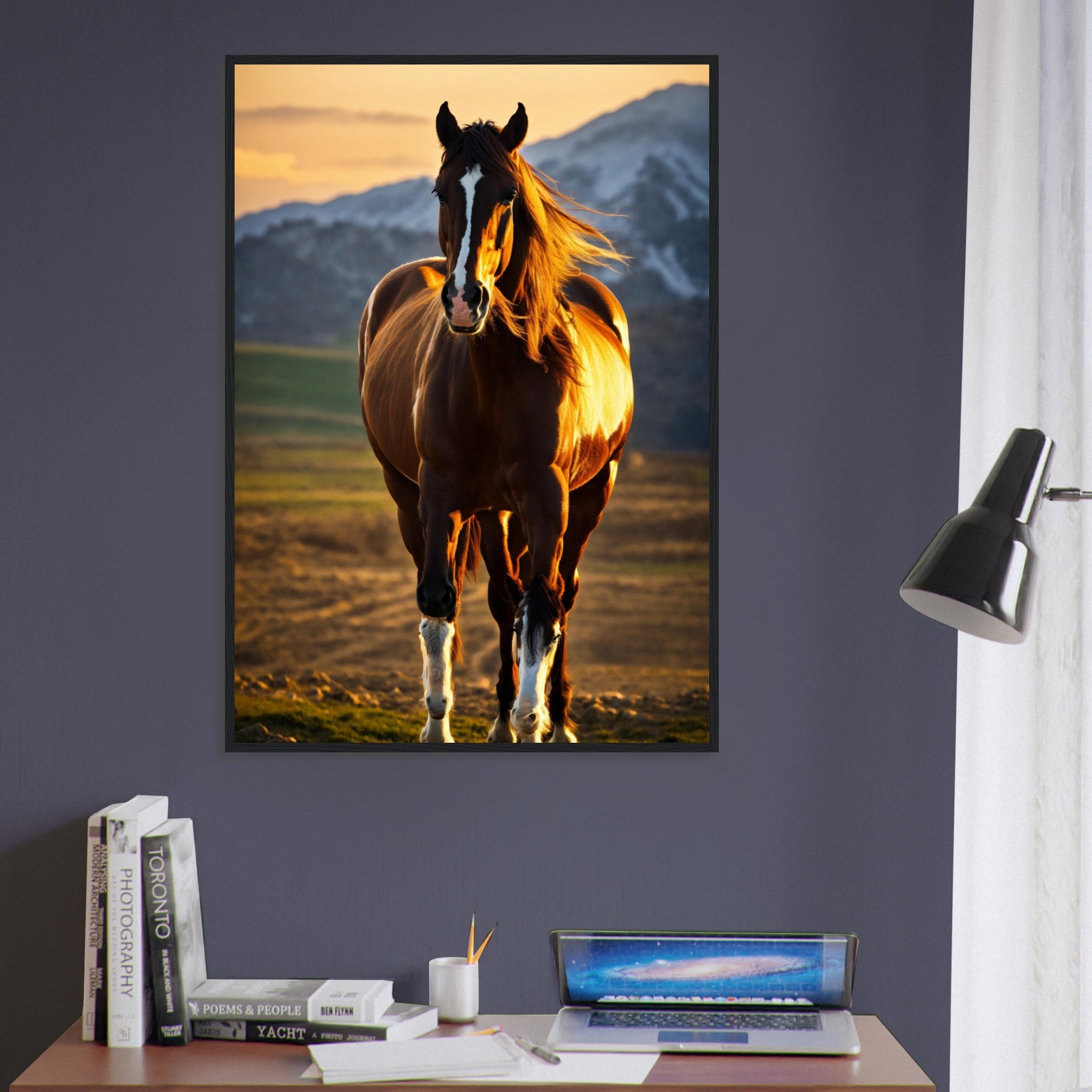 Canvanation Print Material Tableau Cheval Puissant