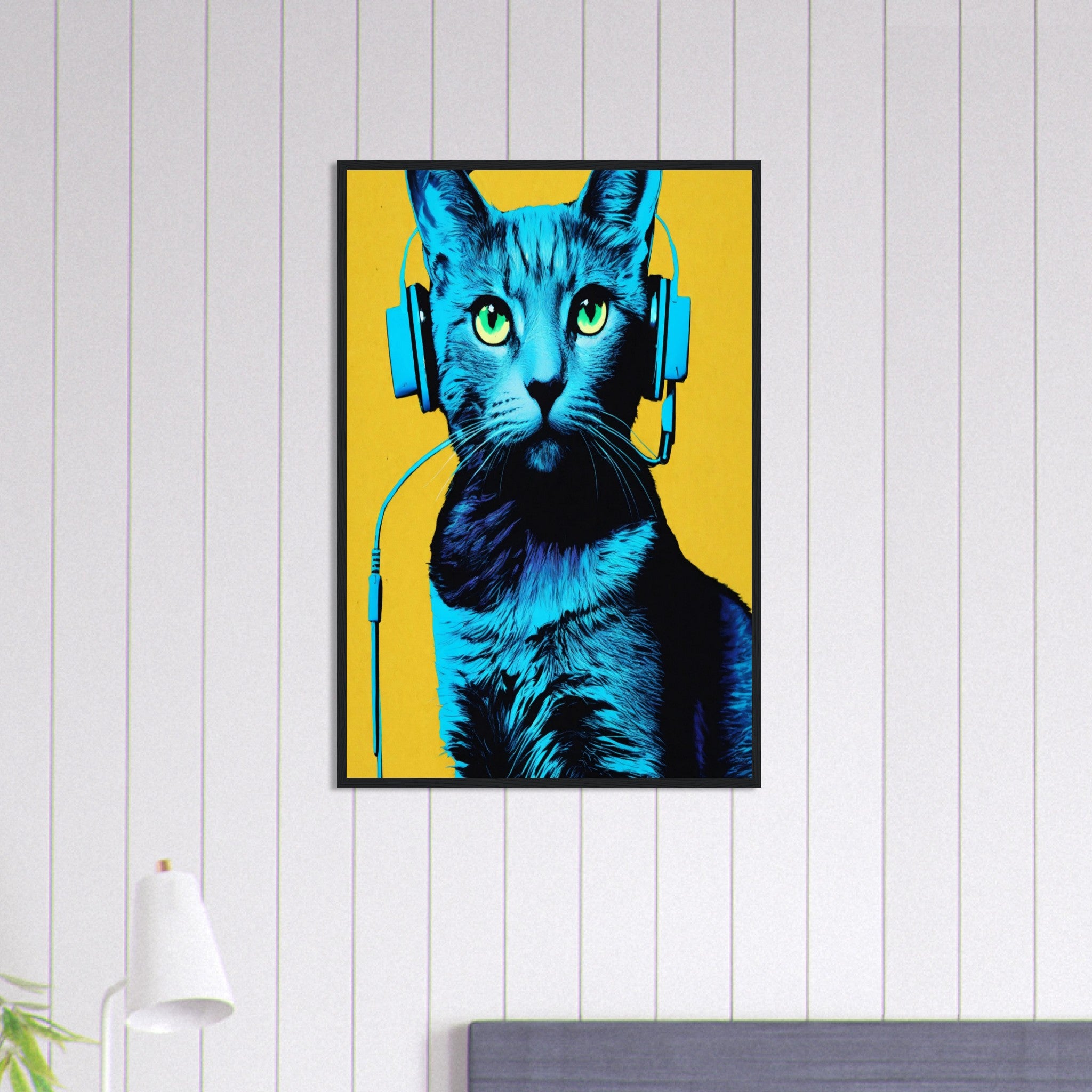 Canvanation Print Material 60x90 cm / 24x36″ Tableau Chat Beauté Sereine