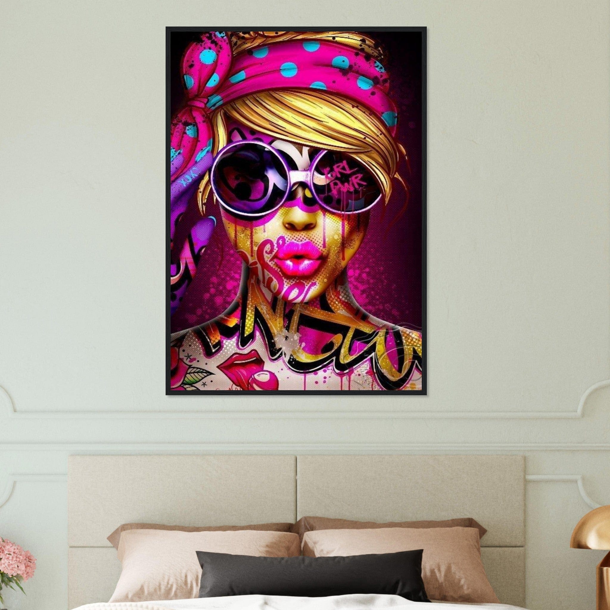 Canvanation Print Material Tableau Street Art Femme Tatouage