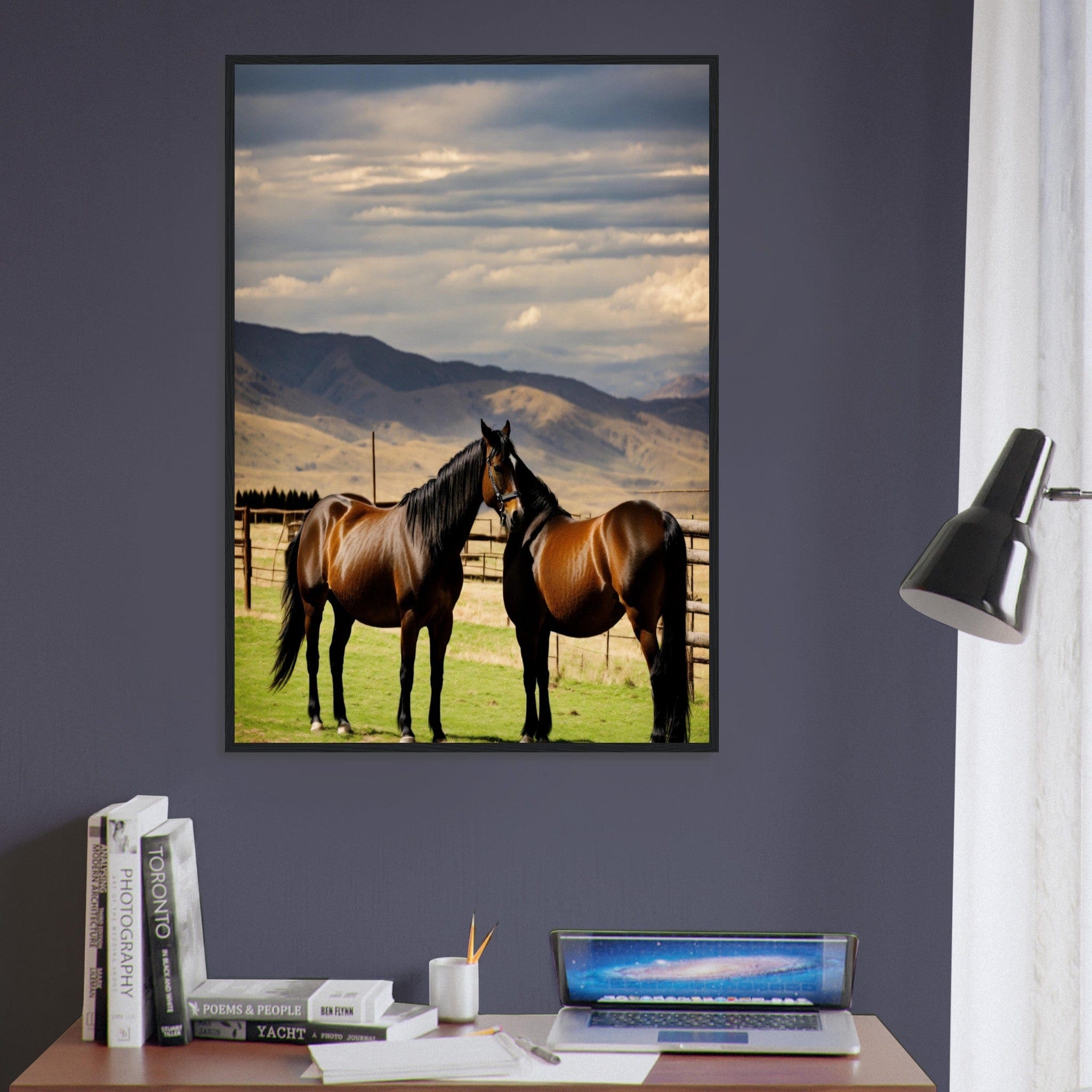 Canvanation Print Material Tableau Cheval Cavalier des Vents