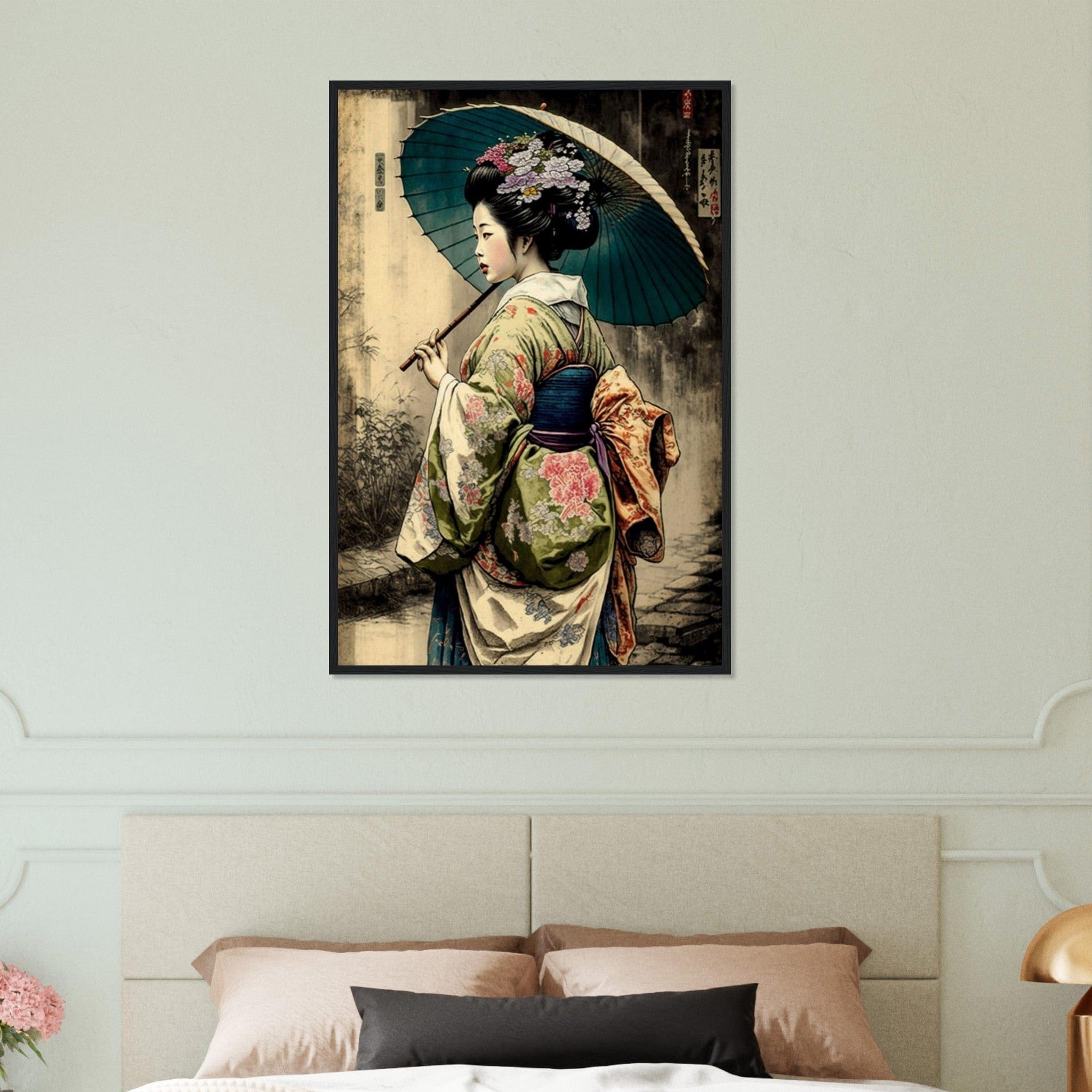 Canvanation Print Material 60x90 cm / 24x36″ Tableau Geisha Vintage