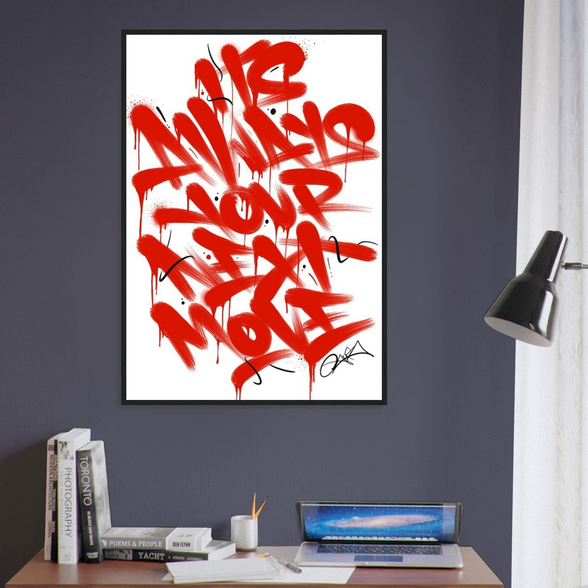 Canvanation Print Material Tableau Street Art Graffiti Rouge