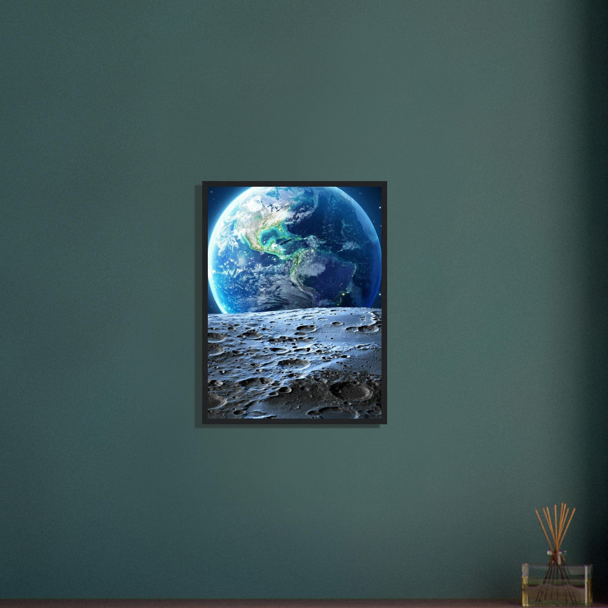 Canvanation Print Material Tableau Lune Et Terre