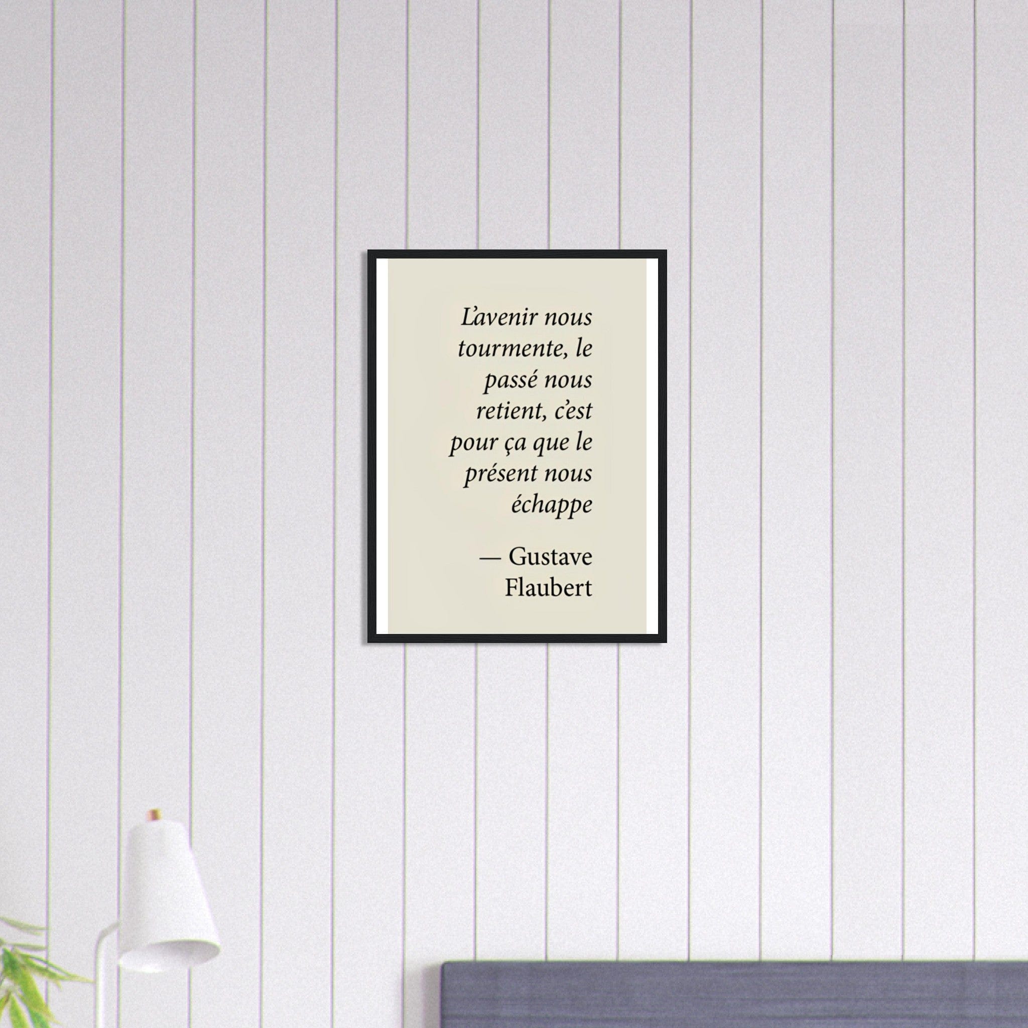 Canvanation Print Material 45x60 cm / 18x24″ Tableau Citation Gustave Flaubert