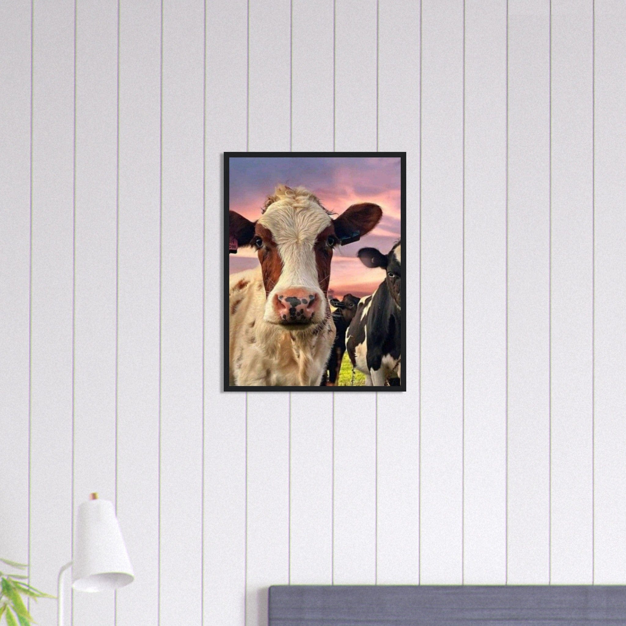 Canvanation Print Material Tableau Vache Dans La Prairie