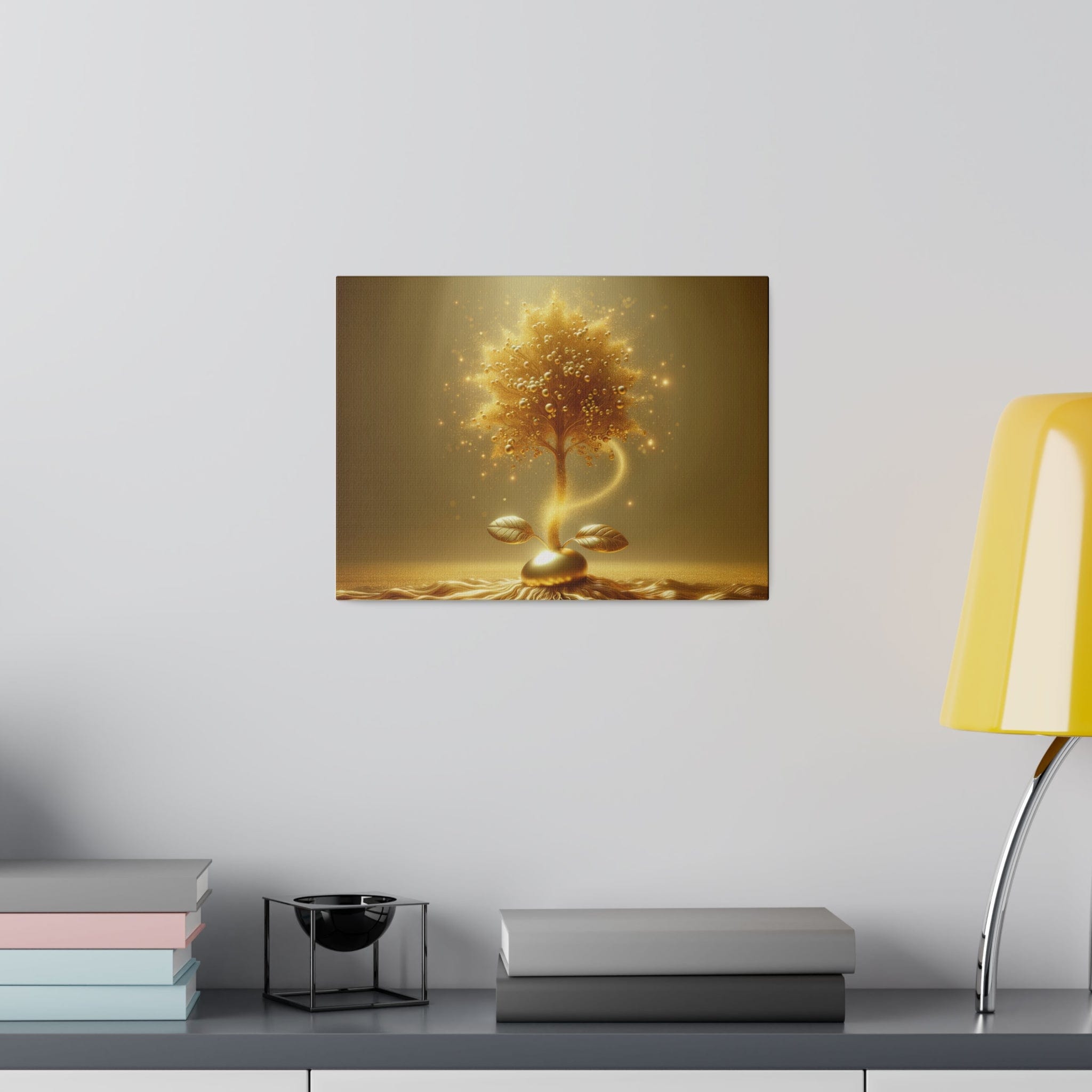 Printify Canvas 30.50 Cm" x 22.90 Cm" (Horizontal) Tableau  L'Arbre d'Or de la Vie