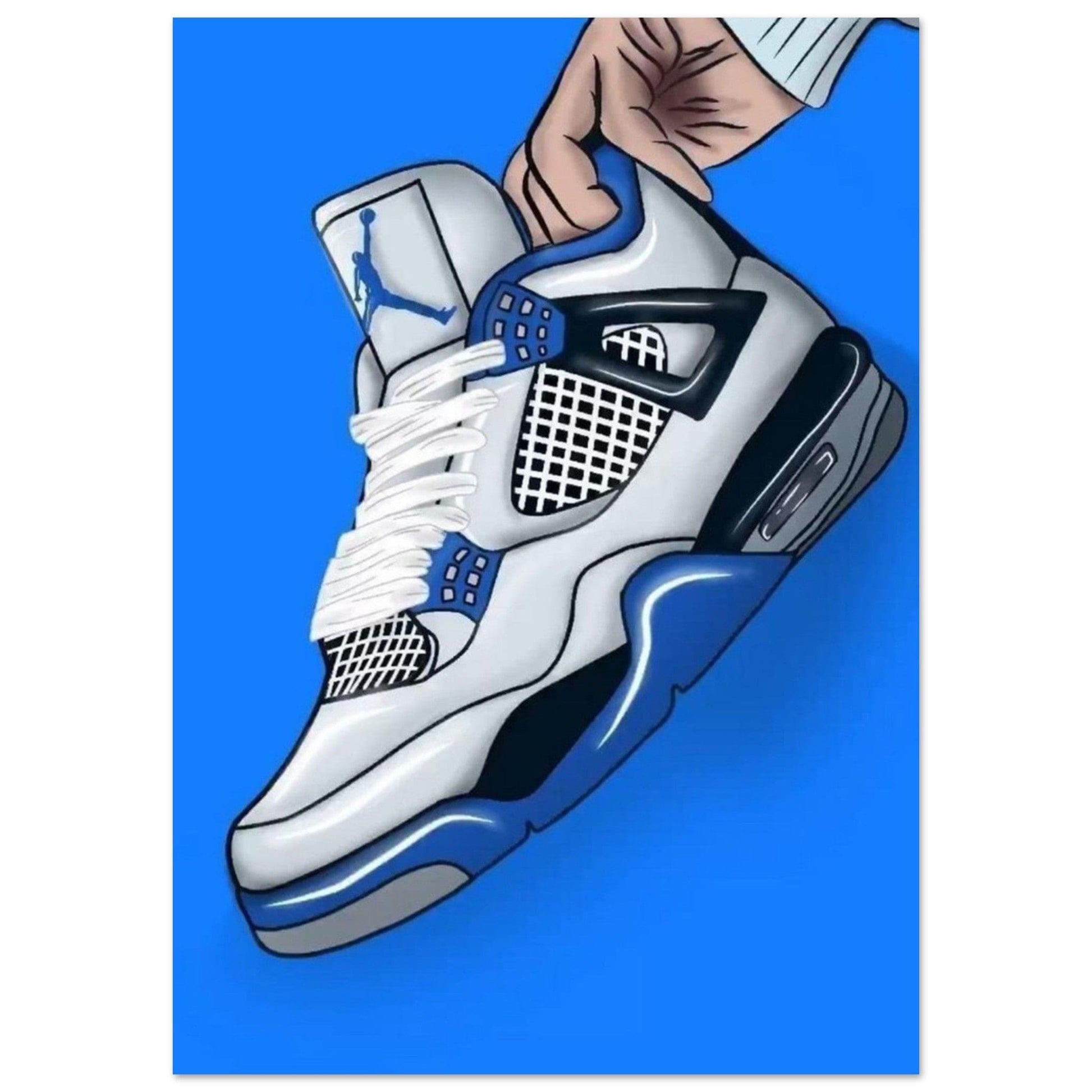 Tableau Sneaker Jordan Bleu - Canvanation