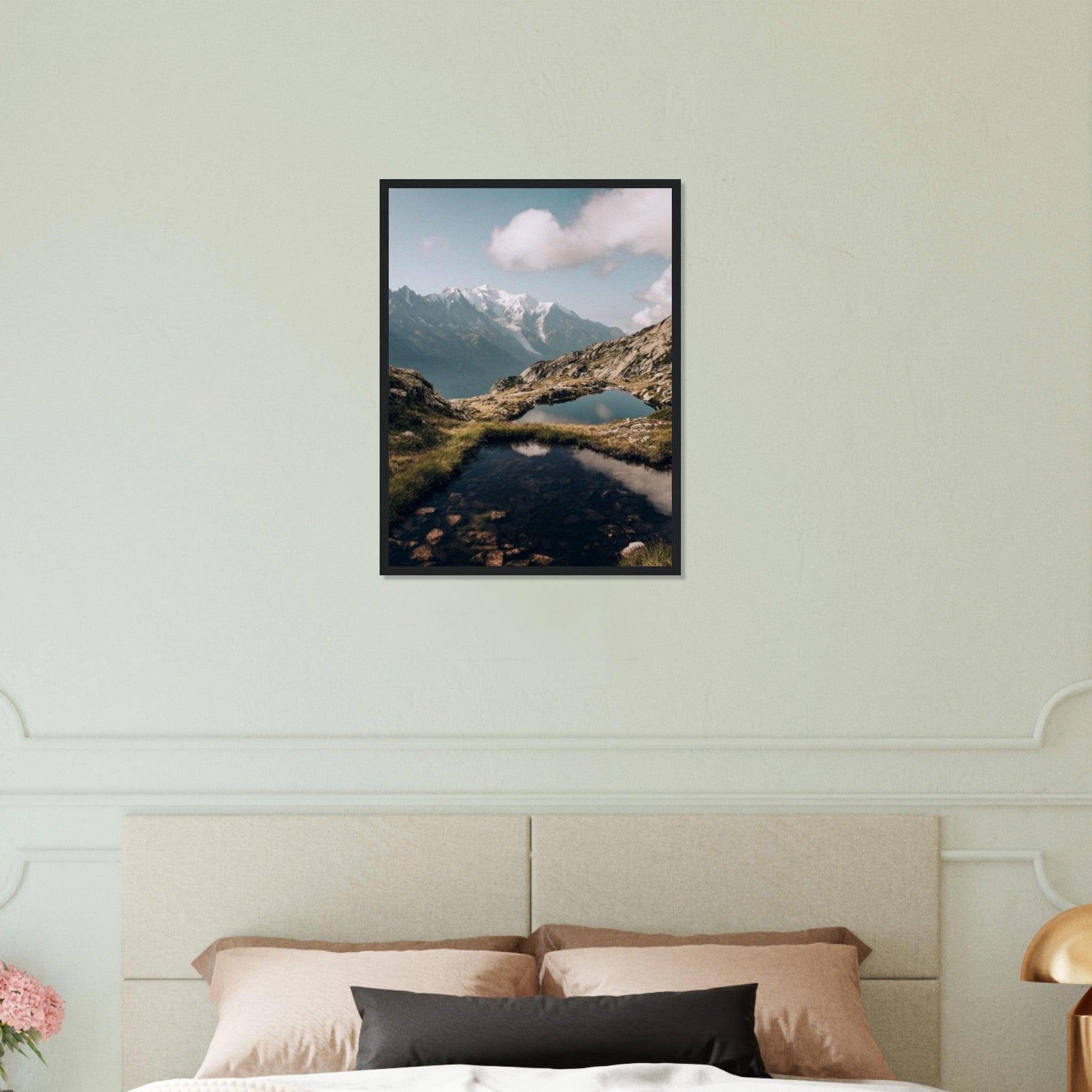 Canvanation Print Material 45x60 cm / 18x24″ Tableau Montagne Alpes Lac