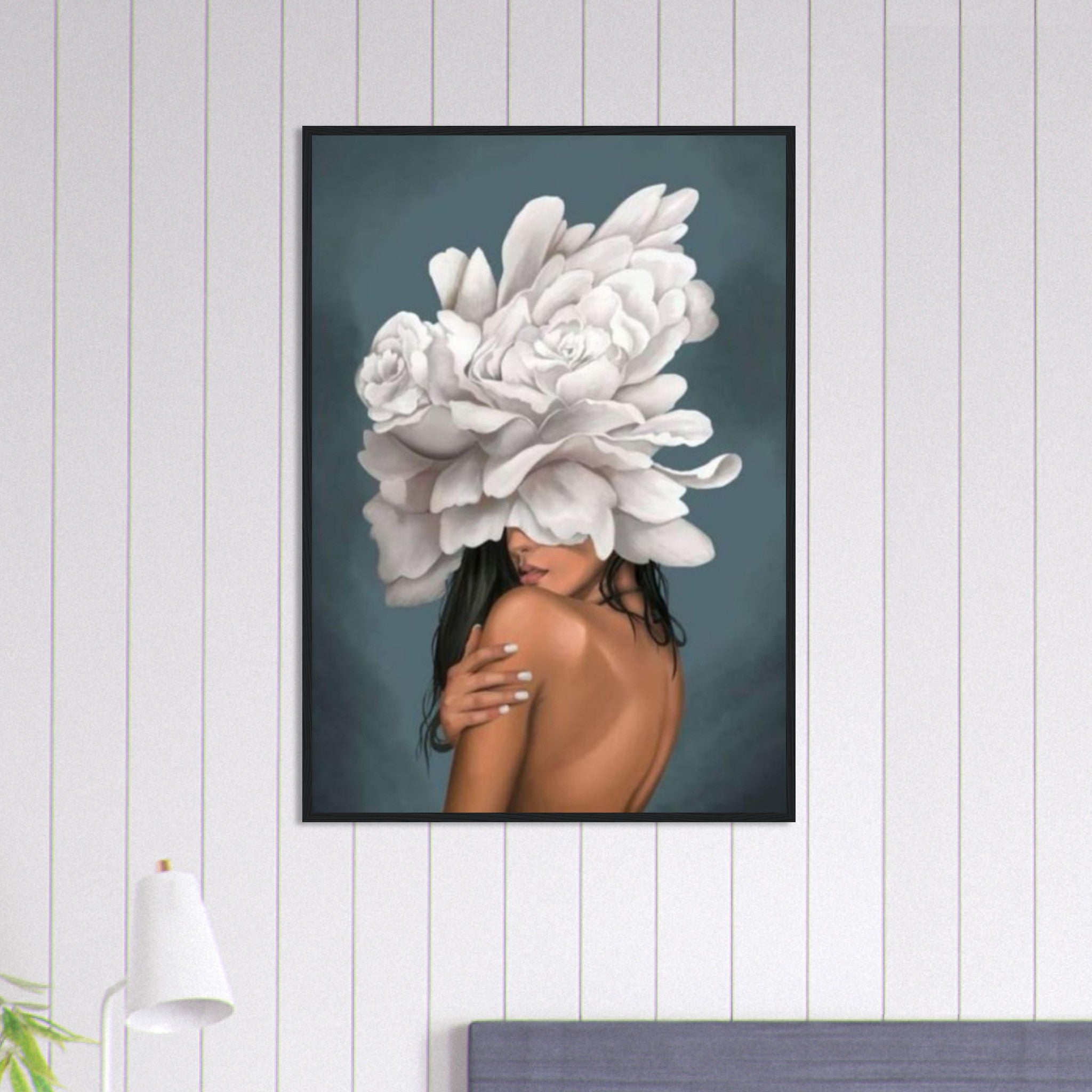 Canvanation Print Material 70x100 cm / 28x40″ Tableau Femme Fleurs Cheveux