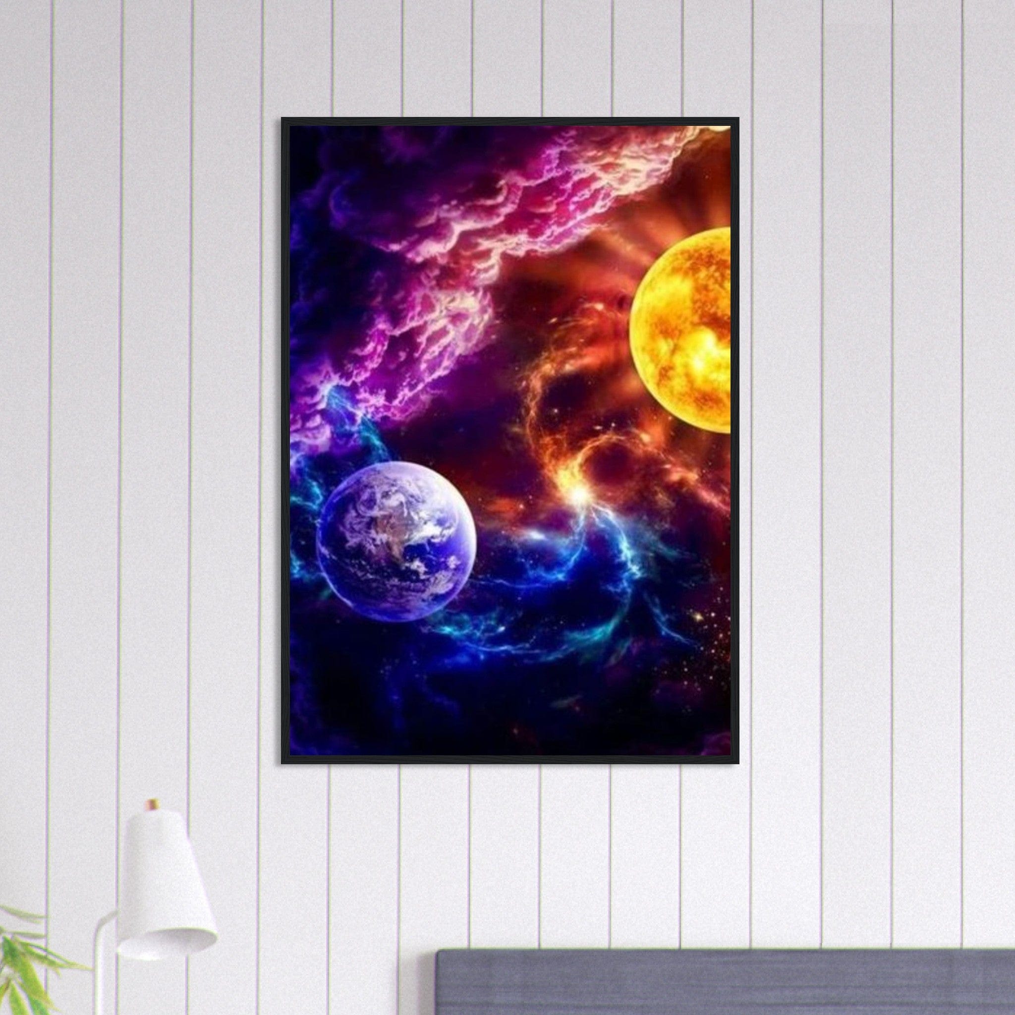 Canvanation Print Material 70x100 cm / 28x40″ Tableau Planete Éclats d'Étoiles