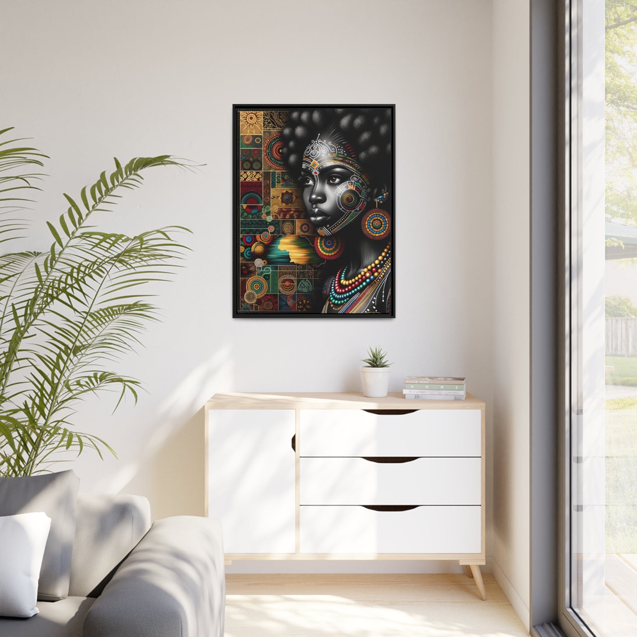 Printify Canvas Tableau "La beauté africaine: Une symphonie de femmes puissantes et gracieuses"