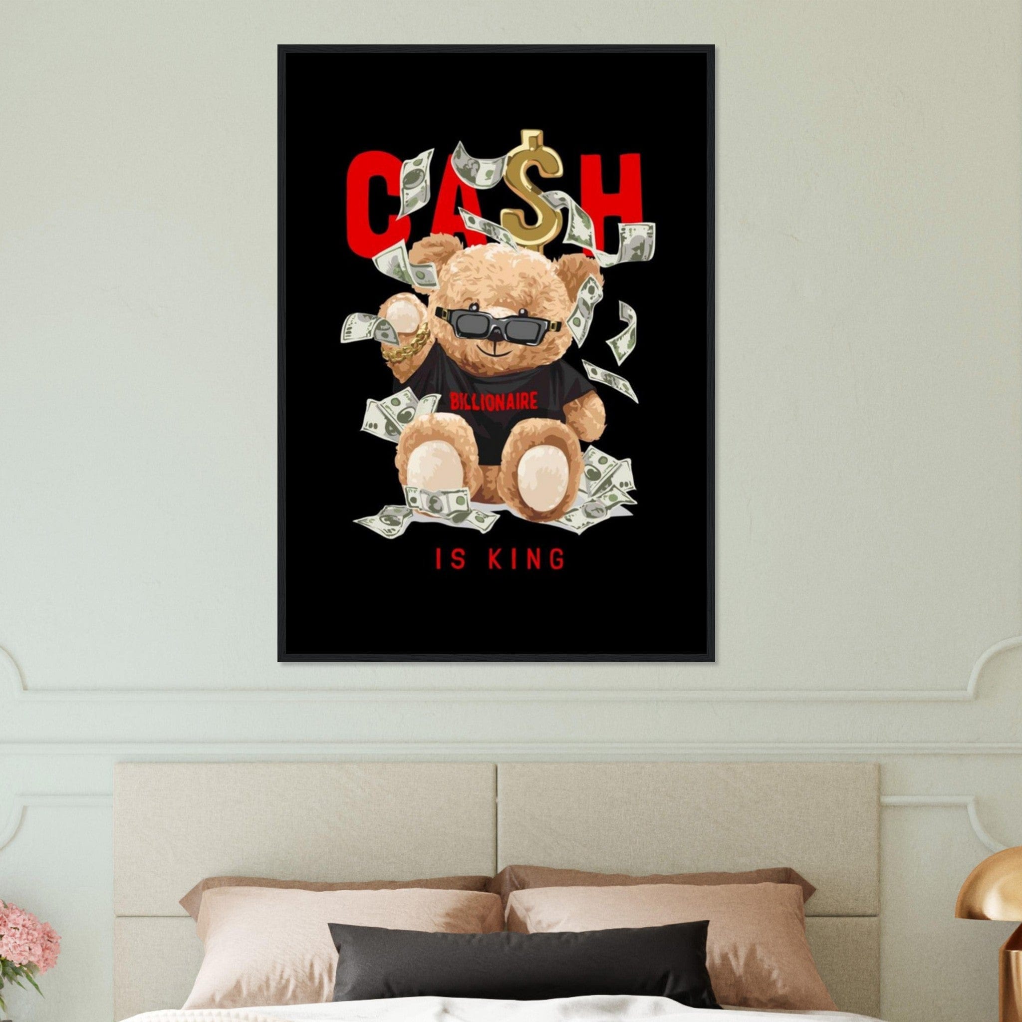 Canvanation Print Material Tableau Street Art Cash Is King