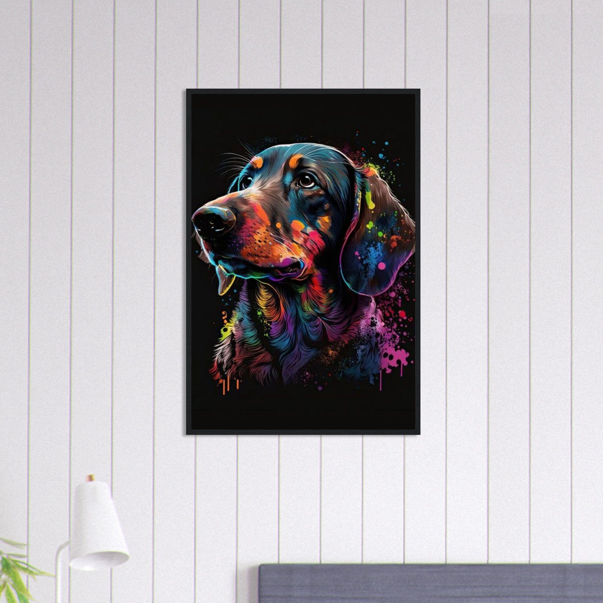 Canvanation Print Material 60x90 cm / 24x36″ Tableau Chien - Complicité sans faille