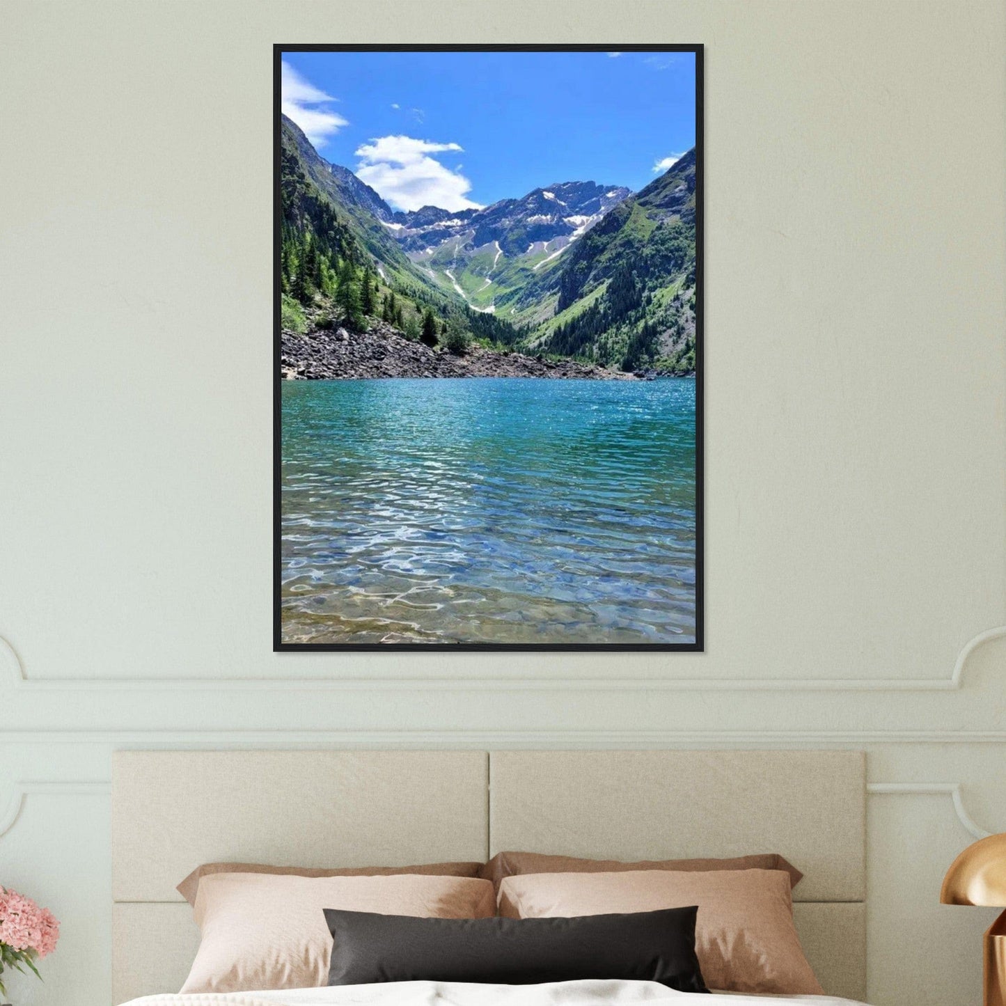 Tableau Montagne Lac Moderne Canvanation