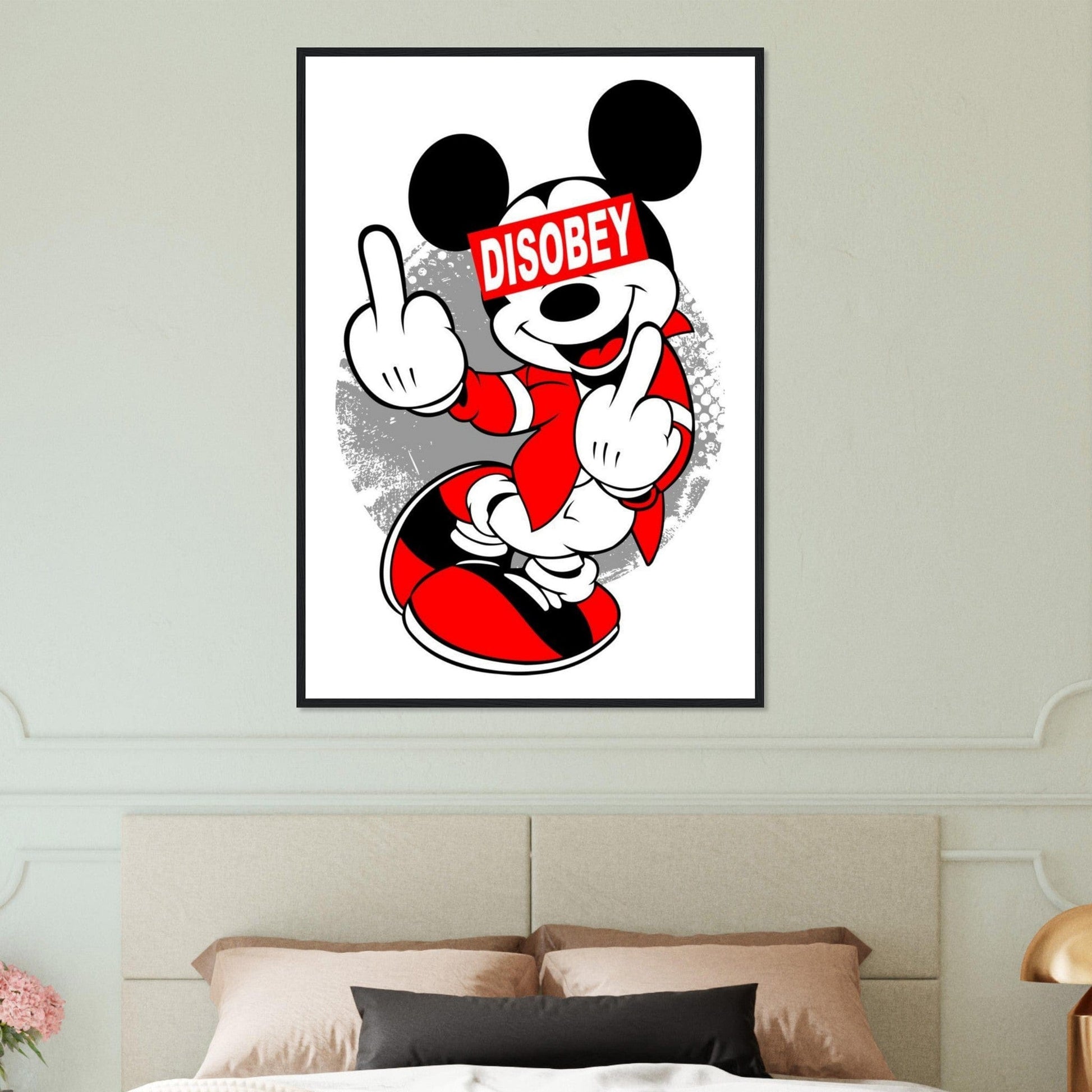 Tableau Mickey Doigt d'Honneur