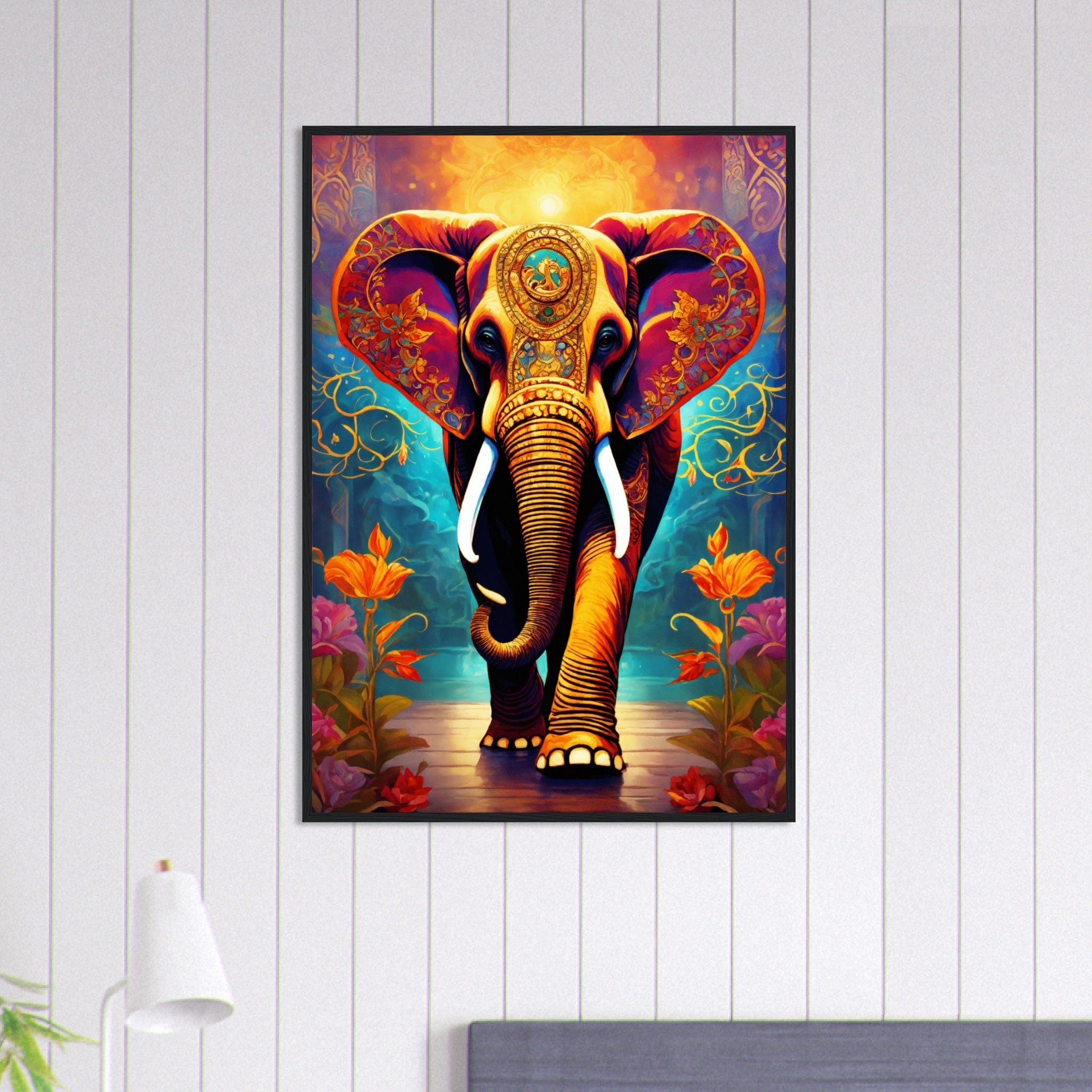 Canvanation Print Material 70x100 cm / 28x40″ Tableau Elephant L'Ambassadeur De La Paix