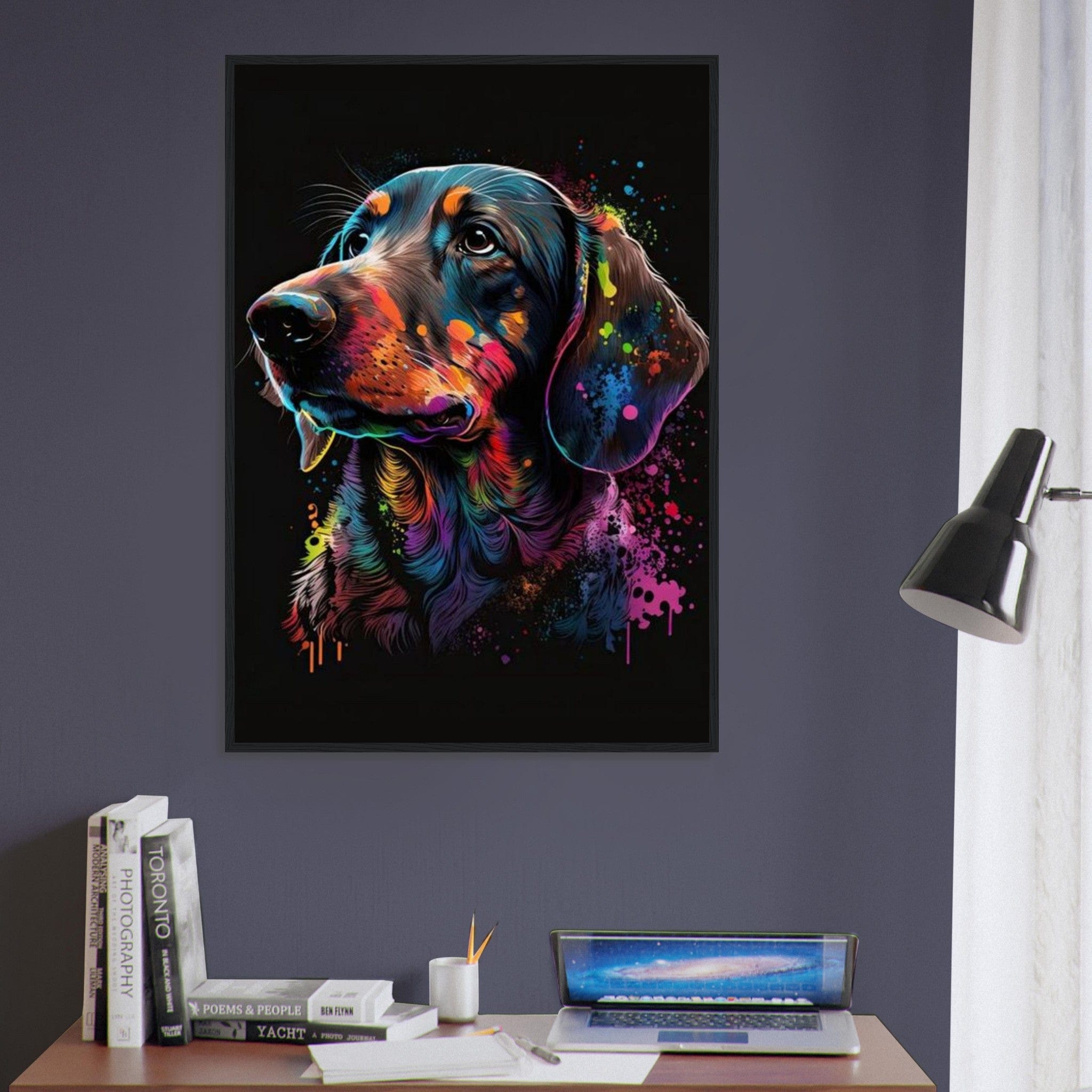 Canvanation Print Material Tableau Chien - Complicité sans faille