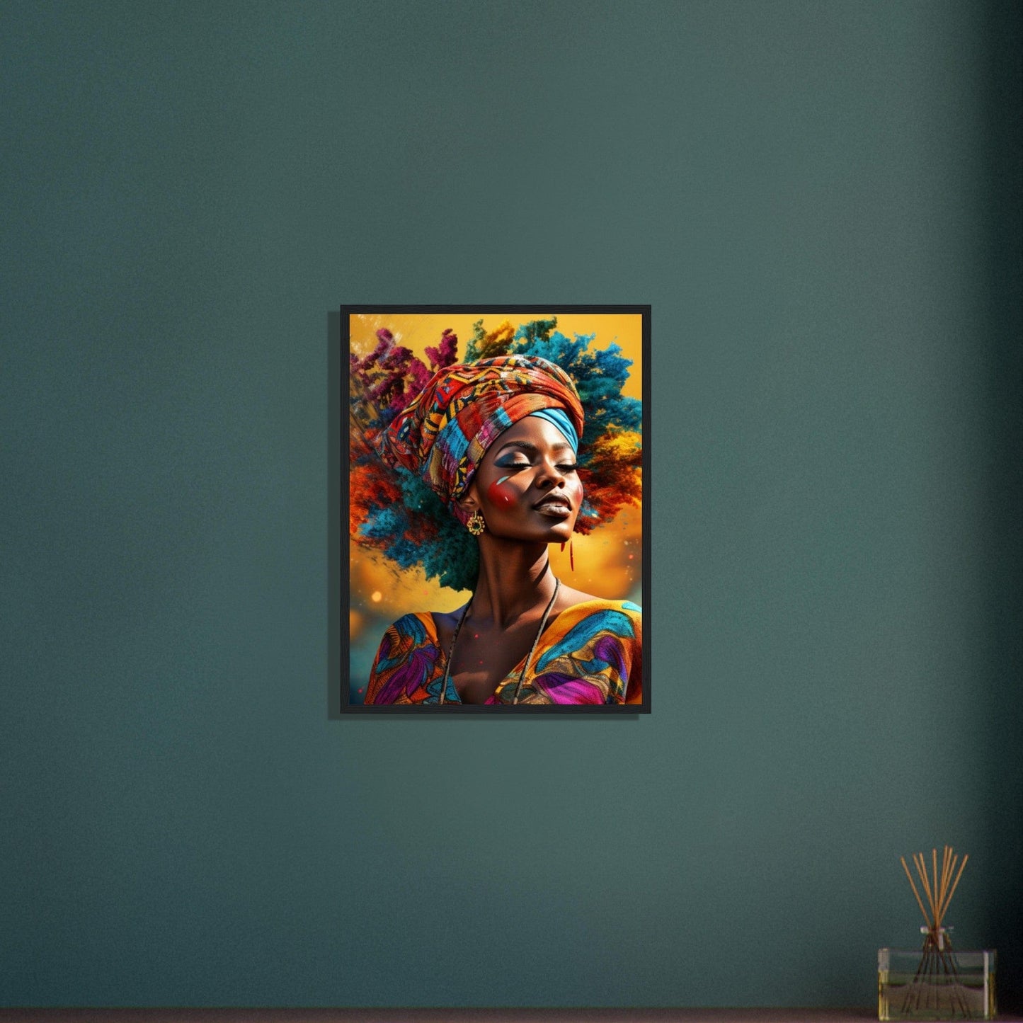 Peinture Femme Afro Canvanation