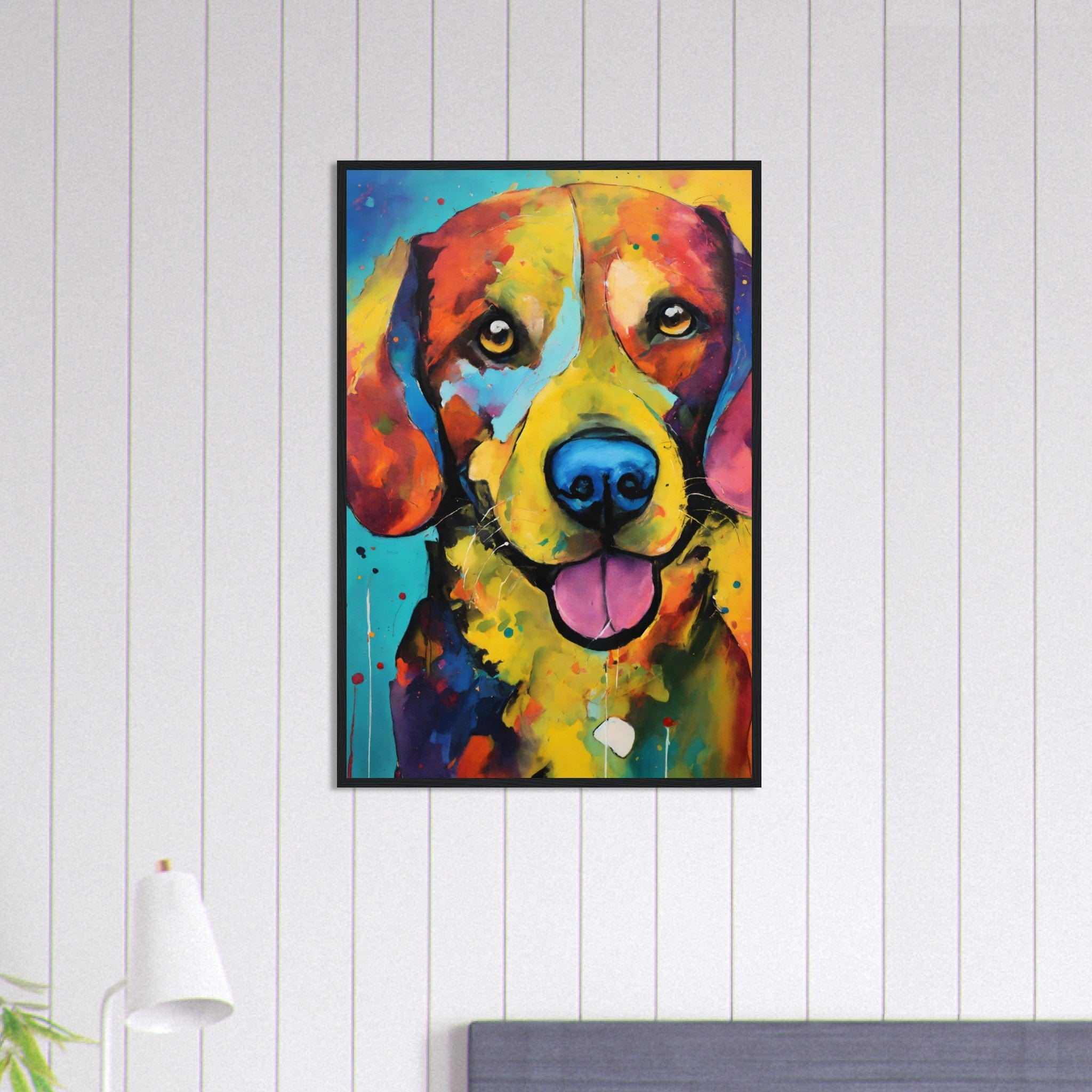 Canvanation Print Material 60x90 cm / 24x36″ Tableau Chien Regard Fidèle