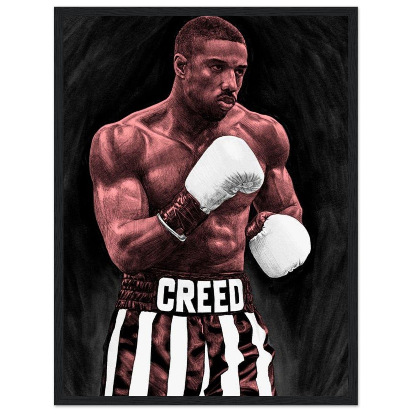 Tableau Boxe Michael B Jordan Canvanation