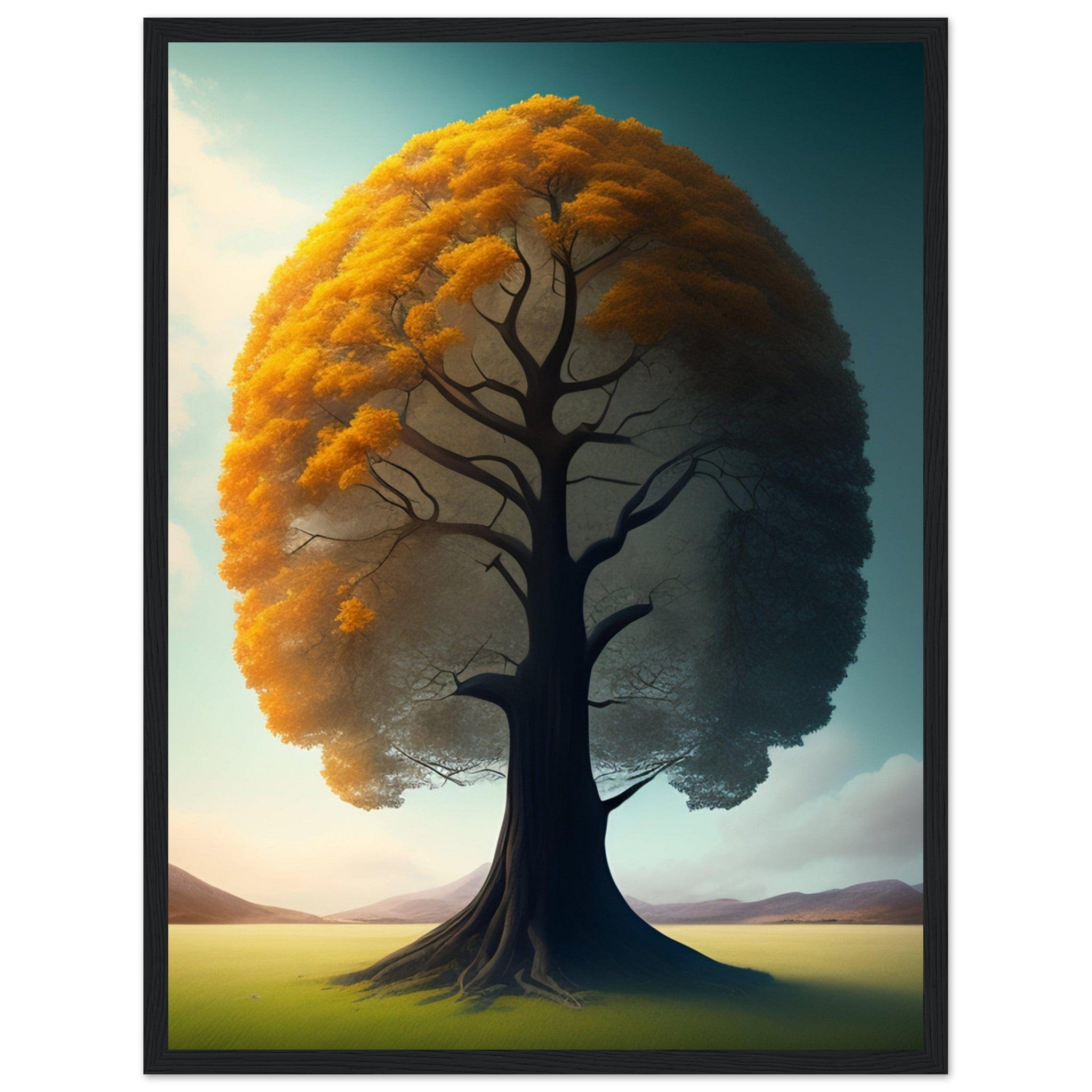 Canvanation Print Material Tableau Arbre En Relief