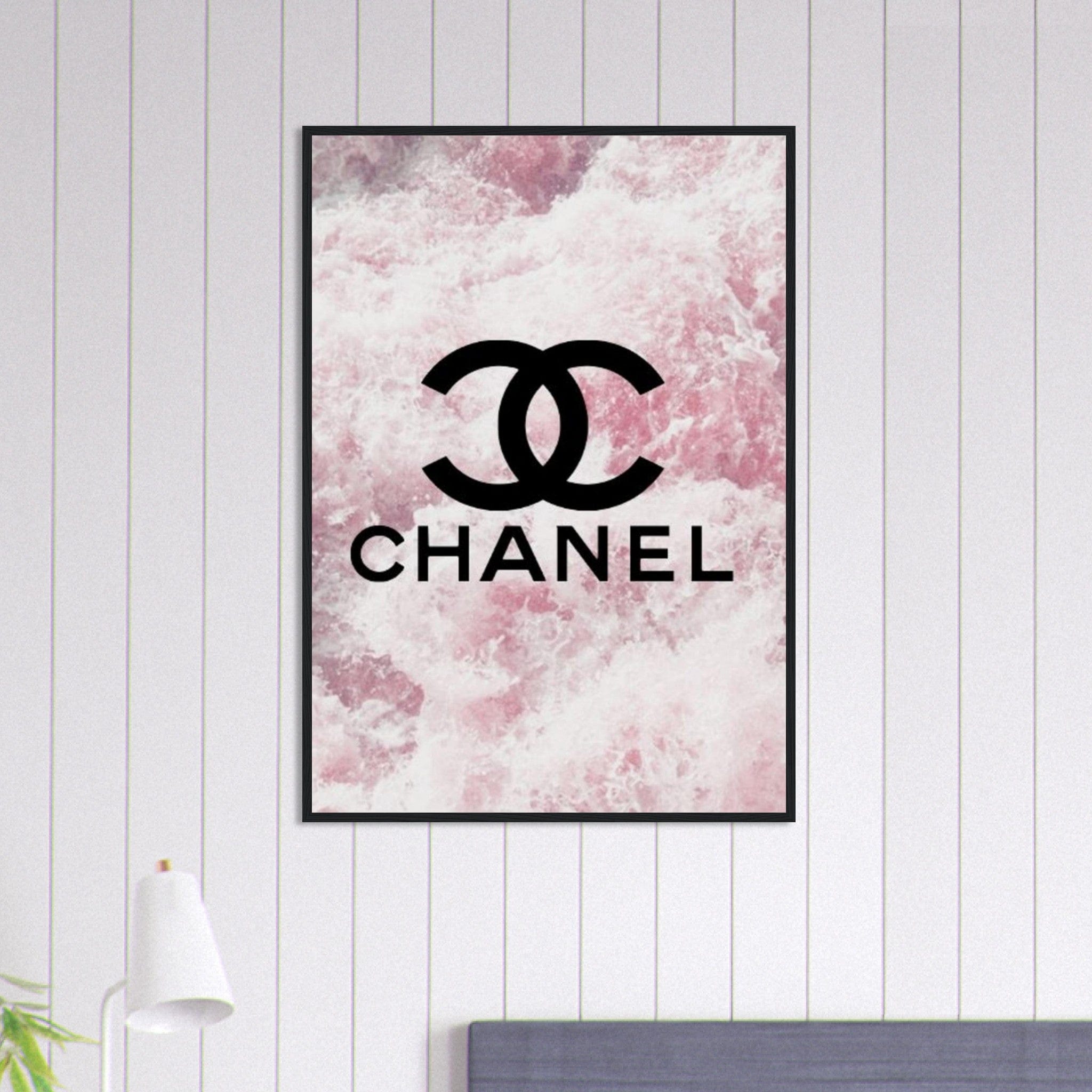 Canvanation Print Material 70x100 cm / 28x40″ Tableau Chanel Fond Mer Rose