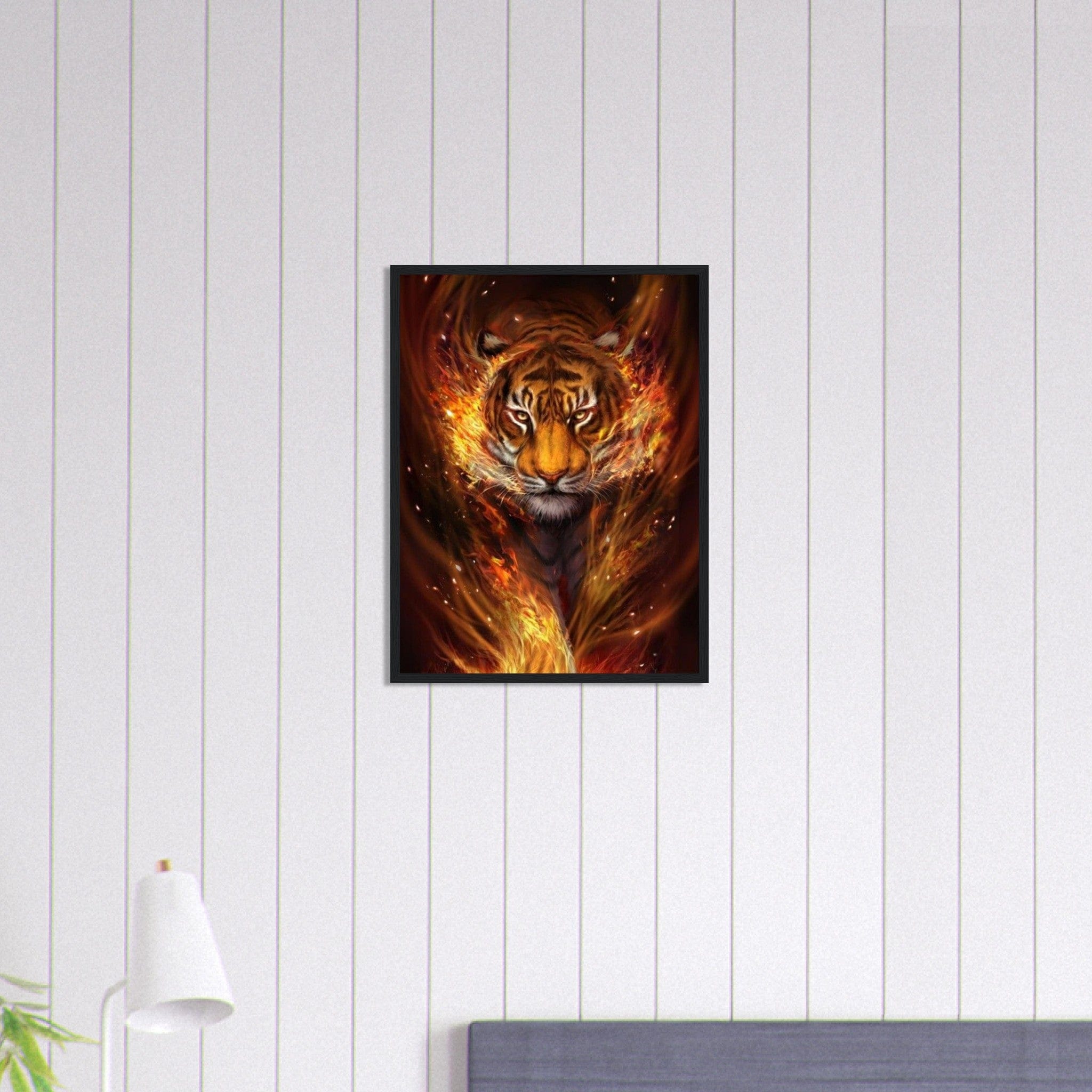 Canvanation Print Material 45x60 cm / 18x24″ Tableau Tigre de Feu