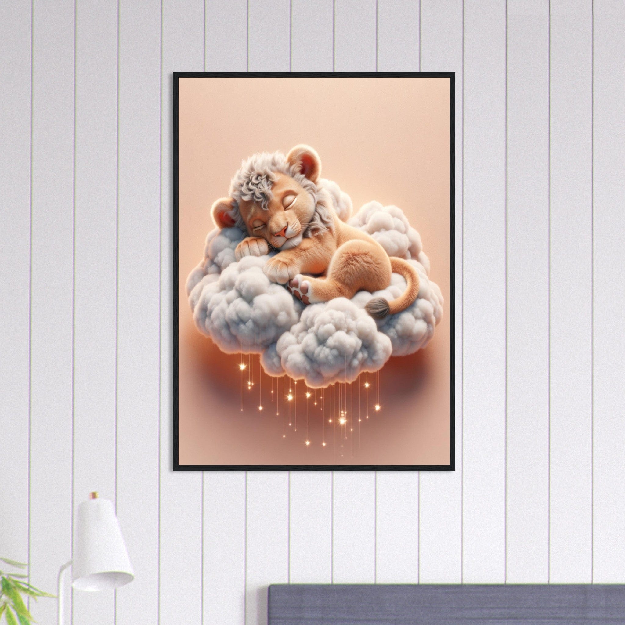 Canvanation Print Material 70x100 cm / 28x40″ Tableau Lionceau Fierté En Herbe