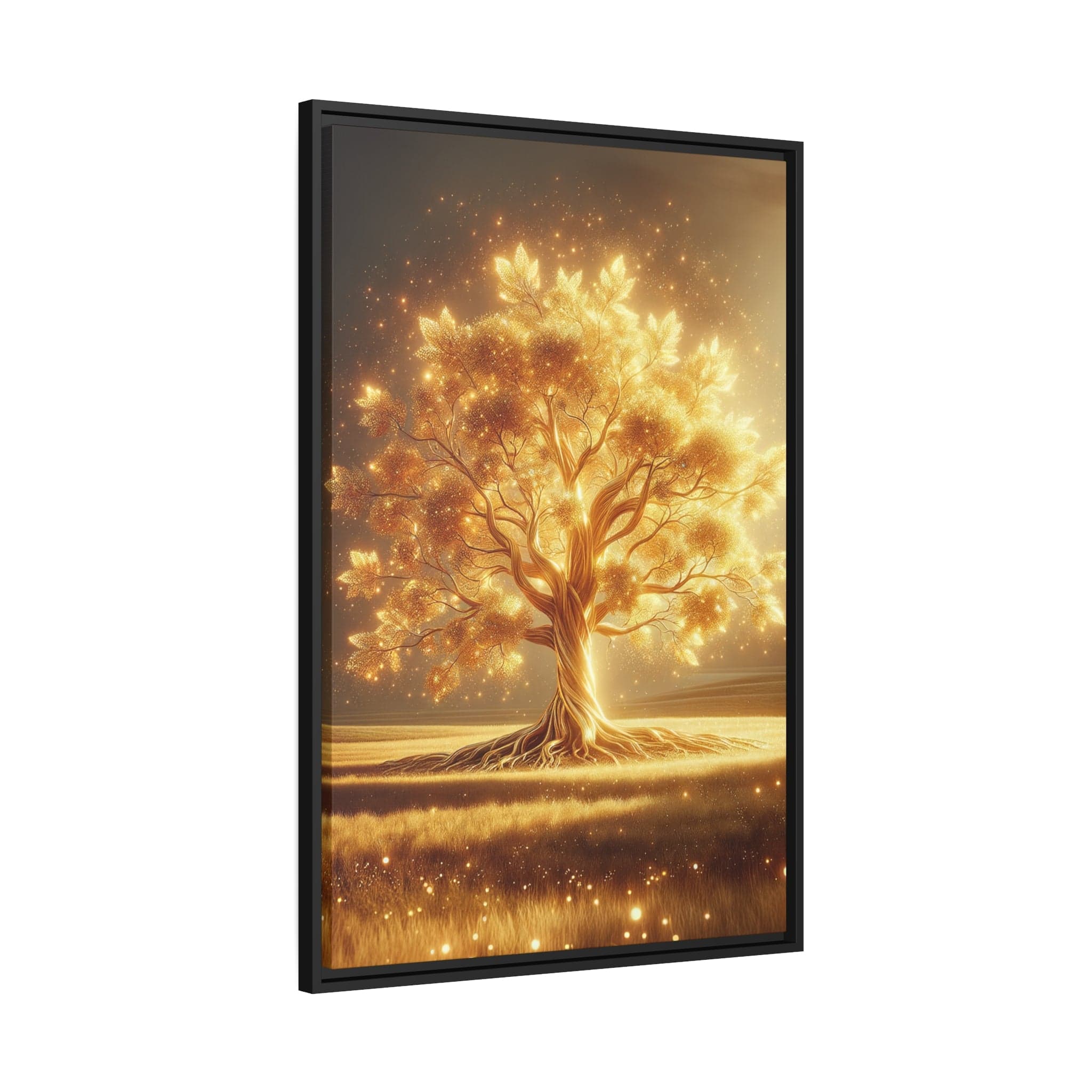 Tableau Arbre De Vie Les Feuilles D'or Bruissent Dans Le Vent