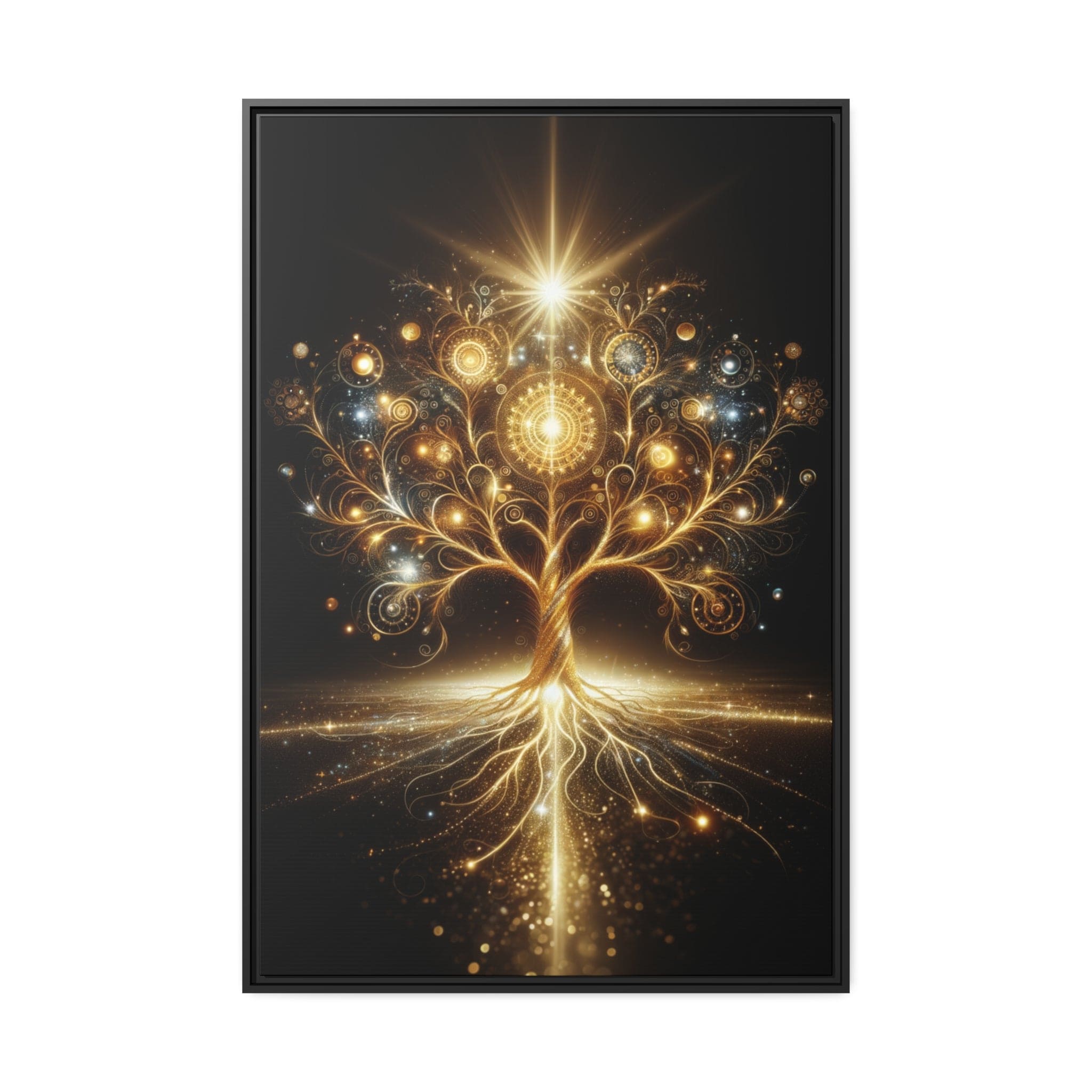 Printify Canvas 32″ x 48″ (Vertical) Tableau Arbre De Vie À La Lumière Du Soleil