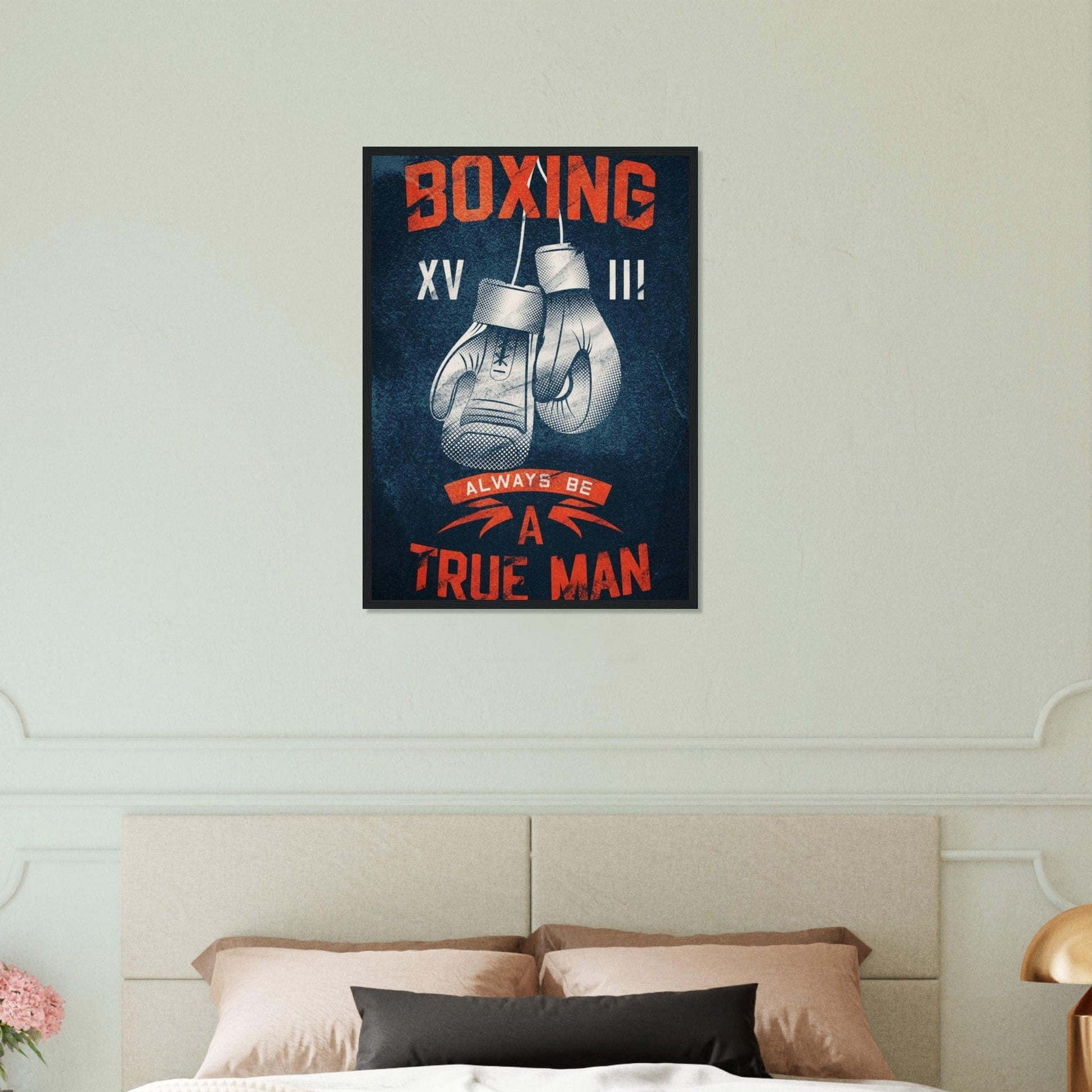 Tableau Boxe Affiche Gants Canvanation