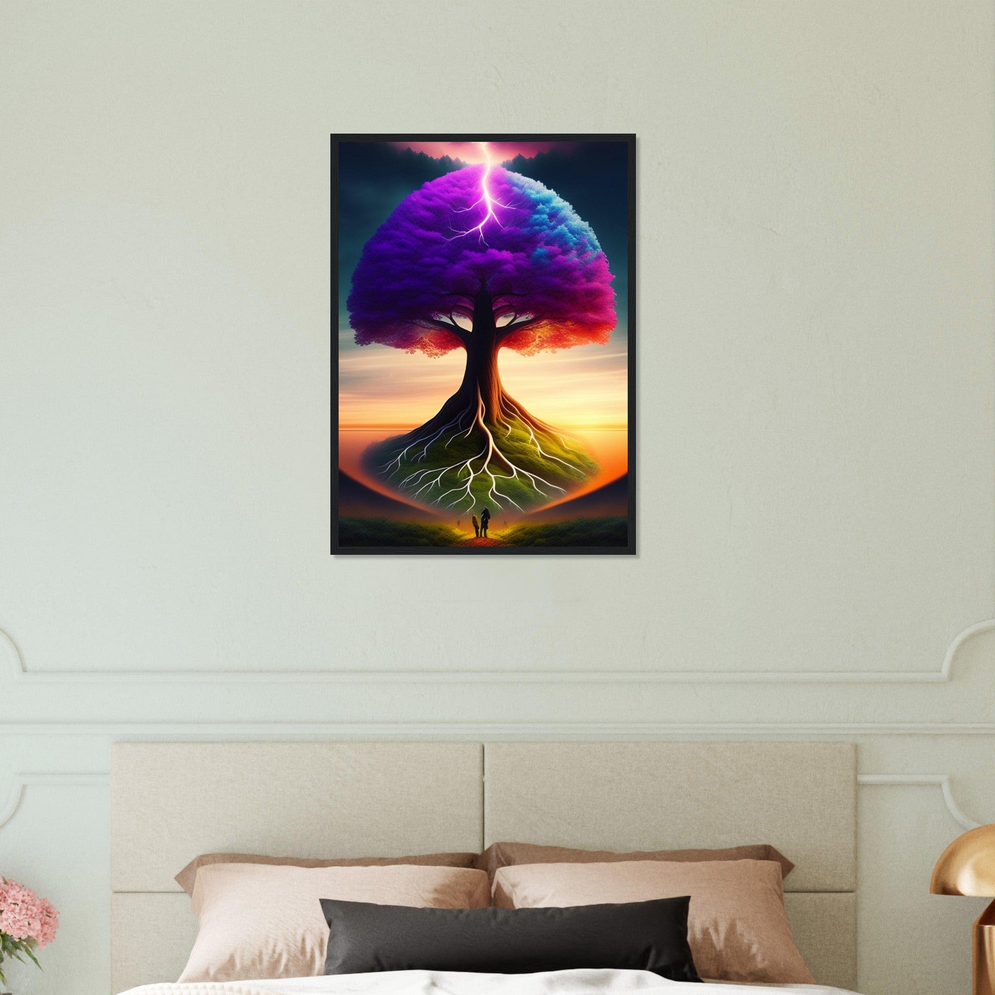 Canvanation Print Material 50x70 cm / 20x28″ Tableau Arbre De Vie Violet