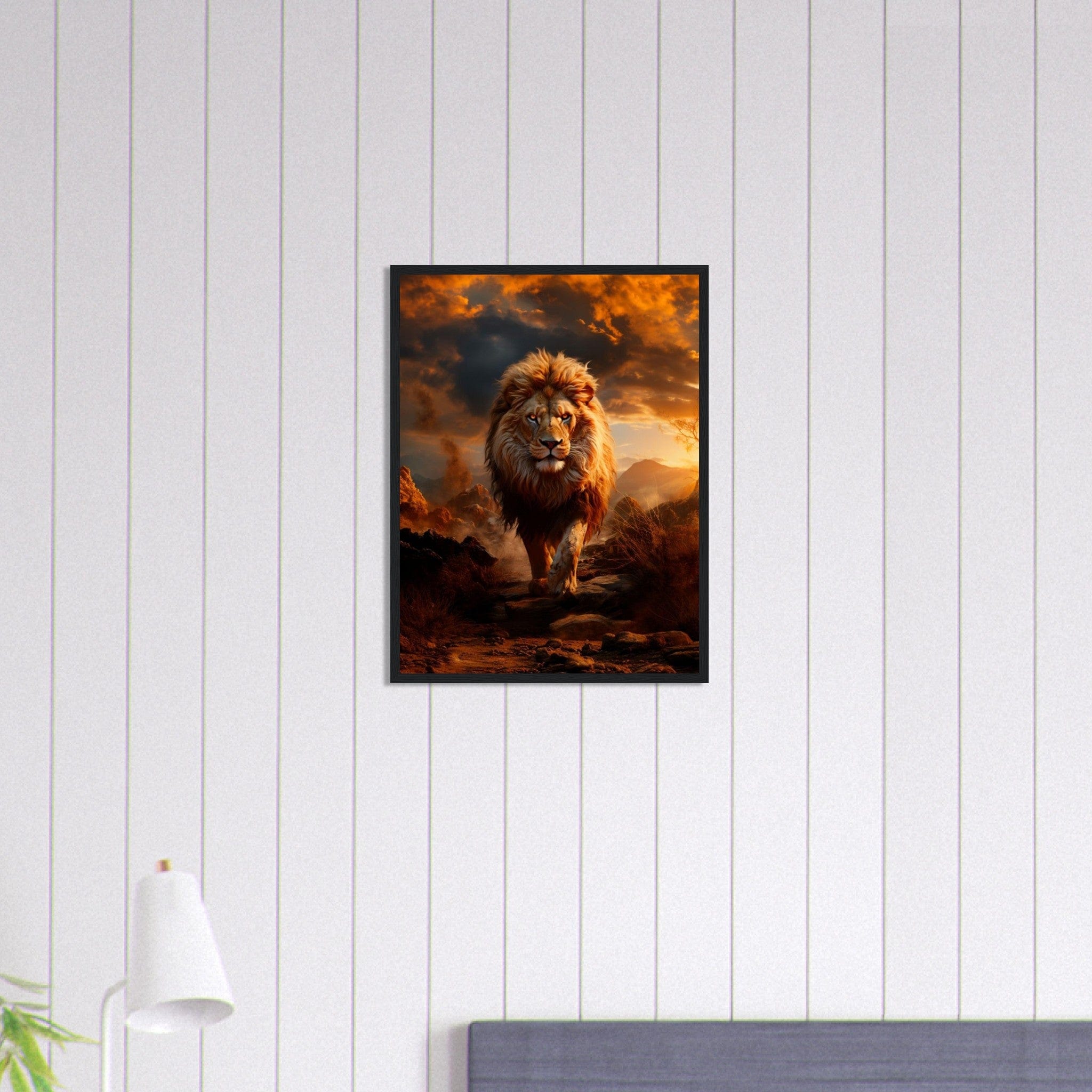 Canvanation Print Material 45x60 cm / 18x24″ Tableau Lion Art