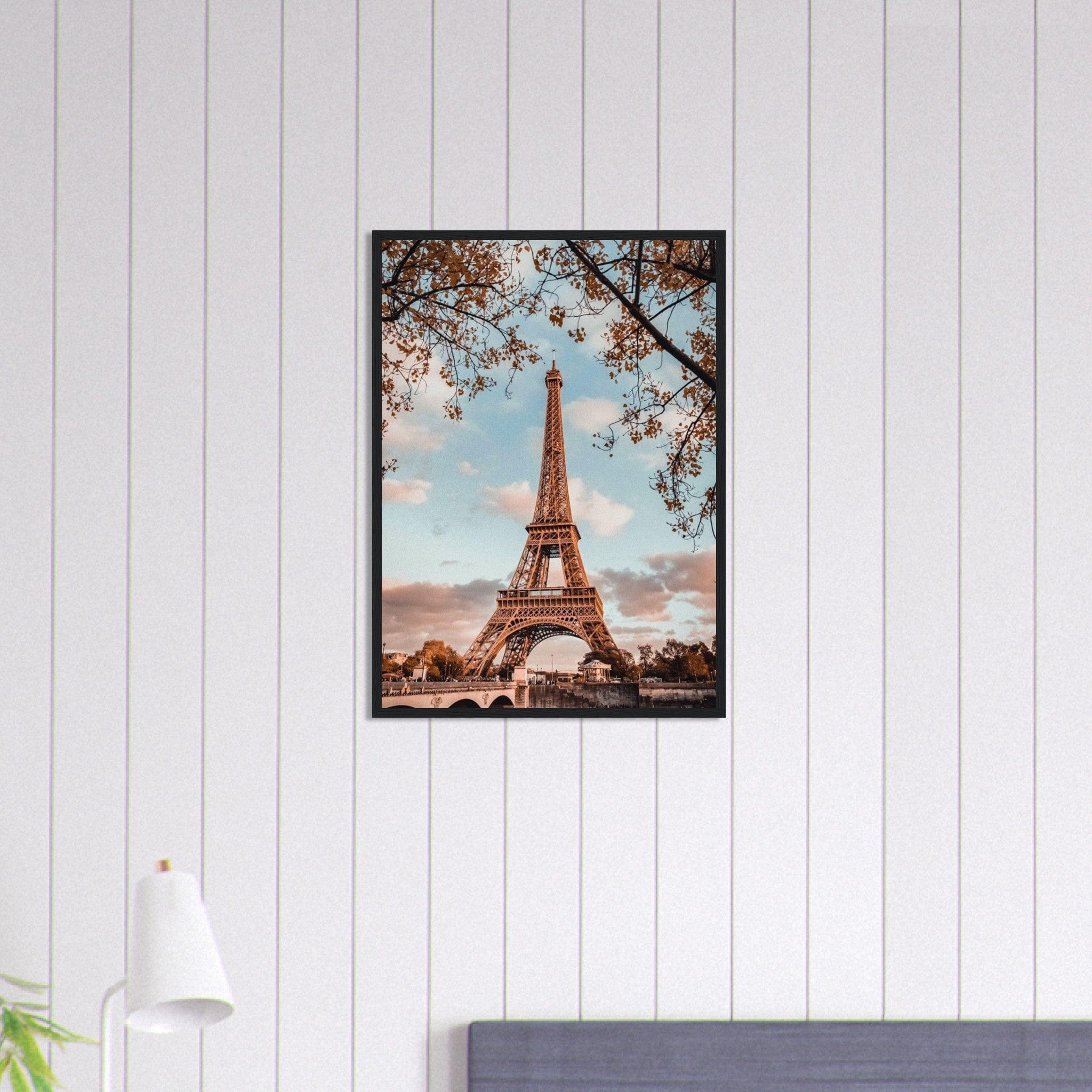 Canvanation Print Material 50x70 cm / 20x28″ Tableau Paris Tour Eiffel Vue De Loin