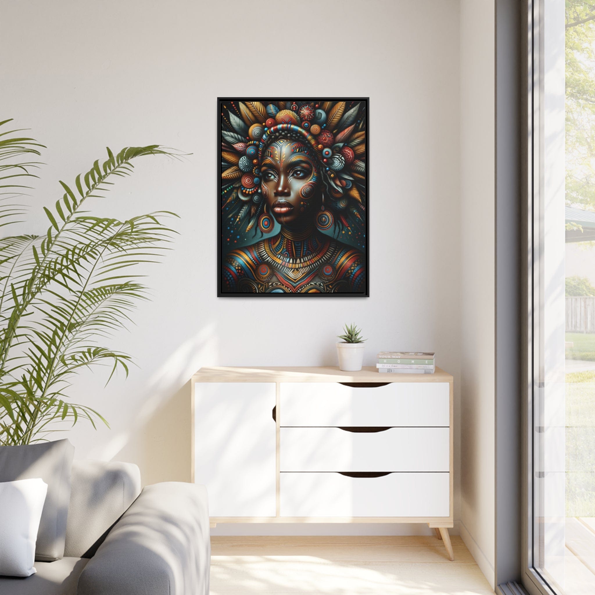 Printify Canvas Tableau "La renaissance de l'Afrique :  Portraits inspirants de femmes africaines"