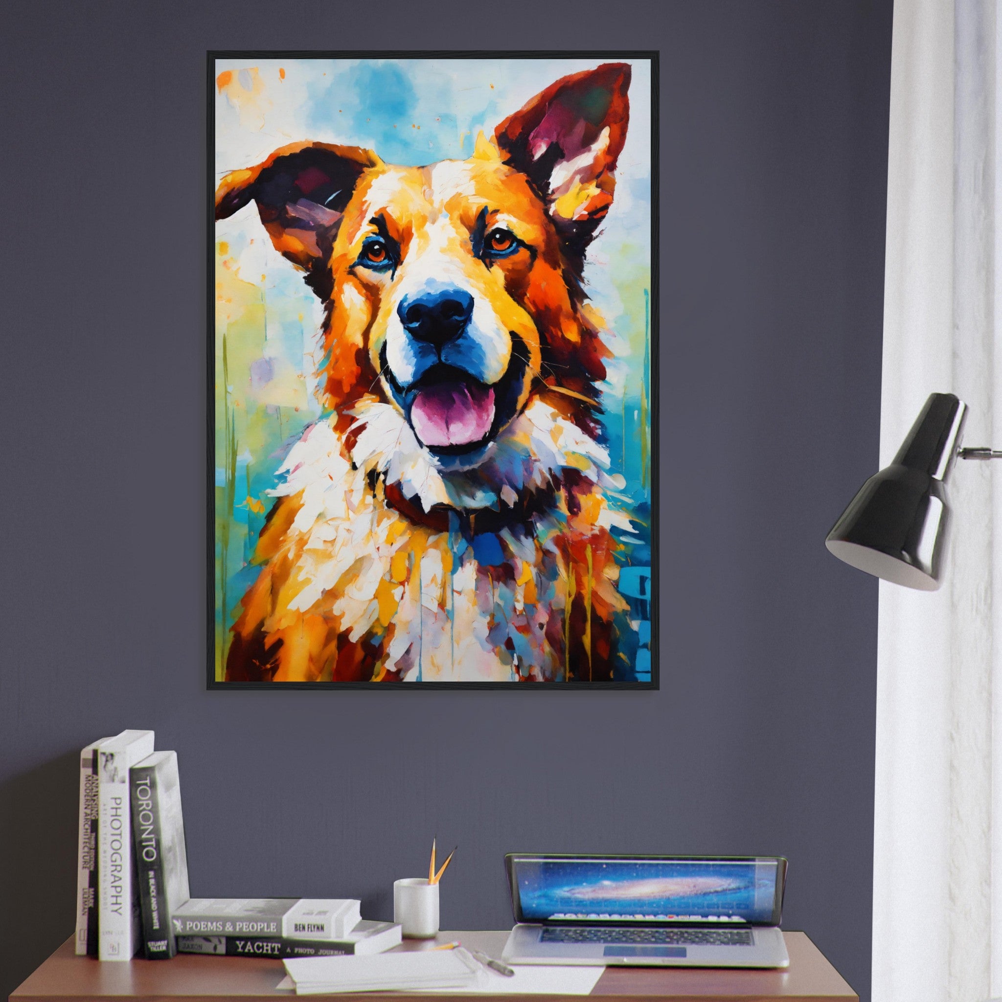 Canvanation Print Material Tableau Chien Esprit Joyeux