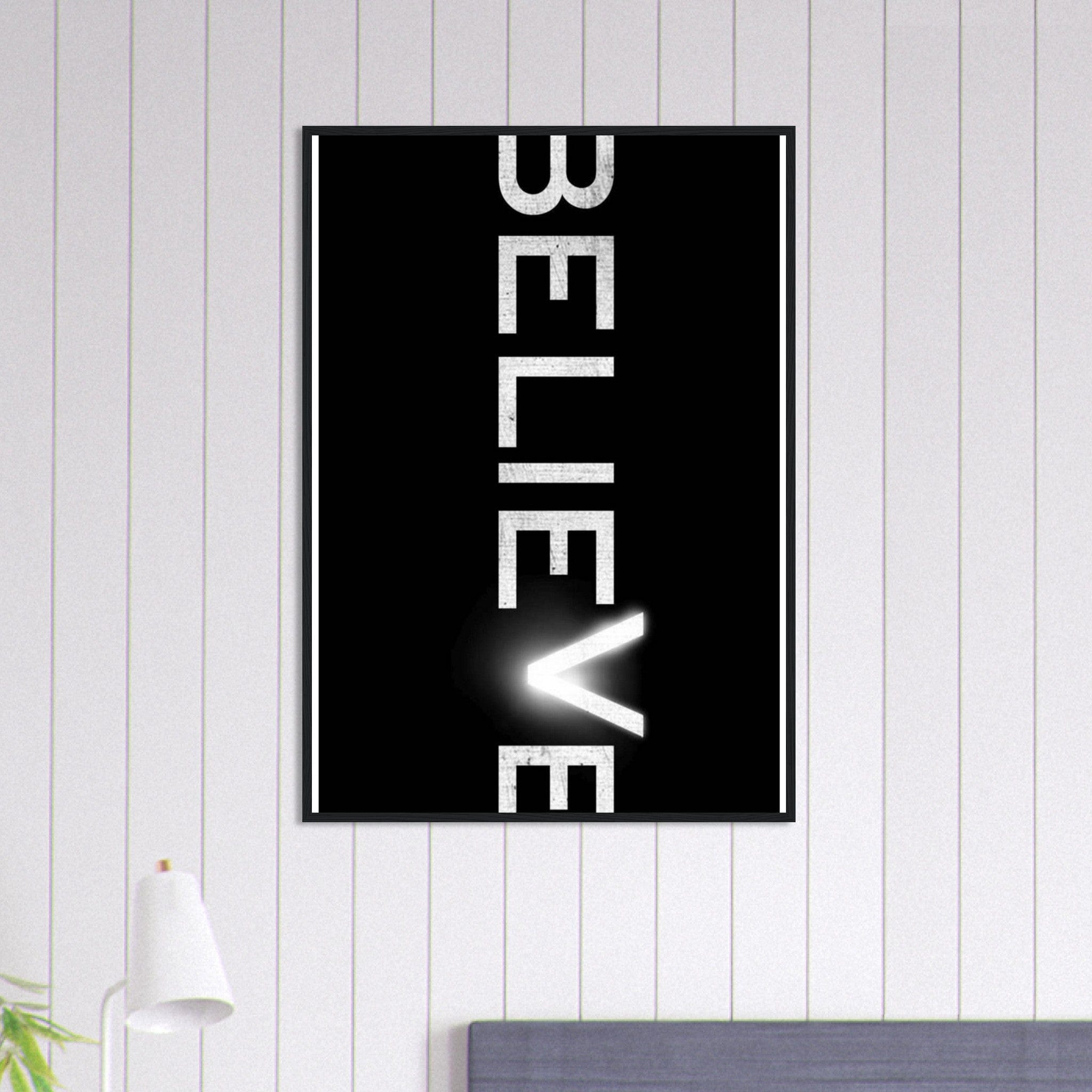 Canvanation Print Material 70x100 cm / 28x40″ Tableau Citation Positive Believe