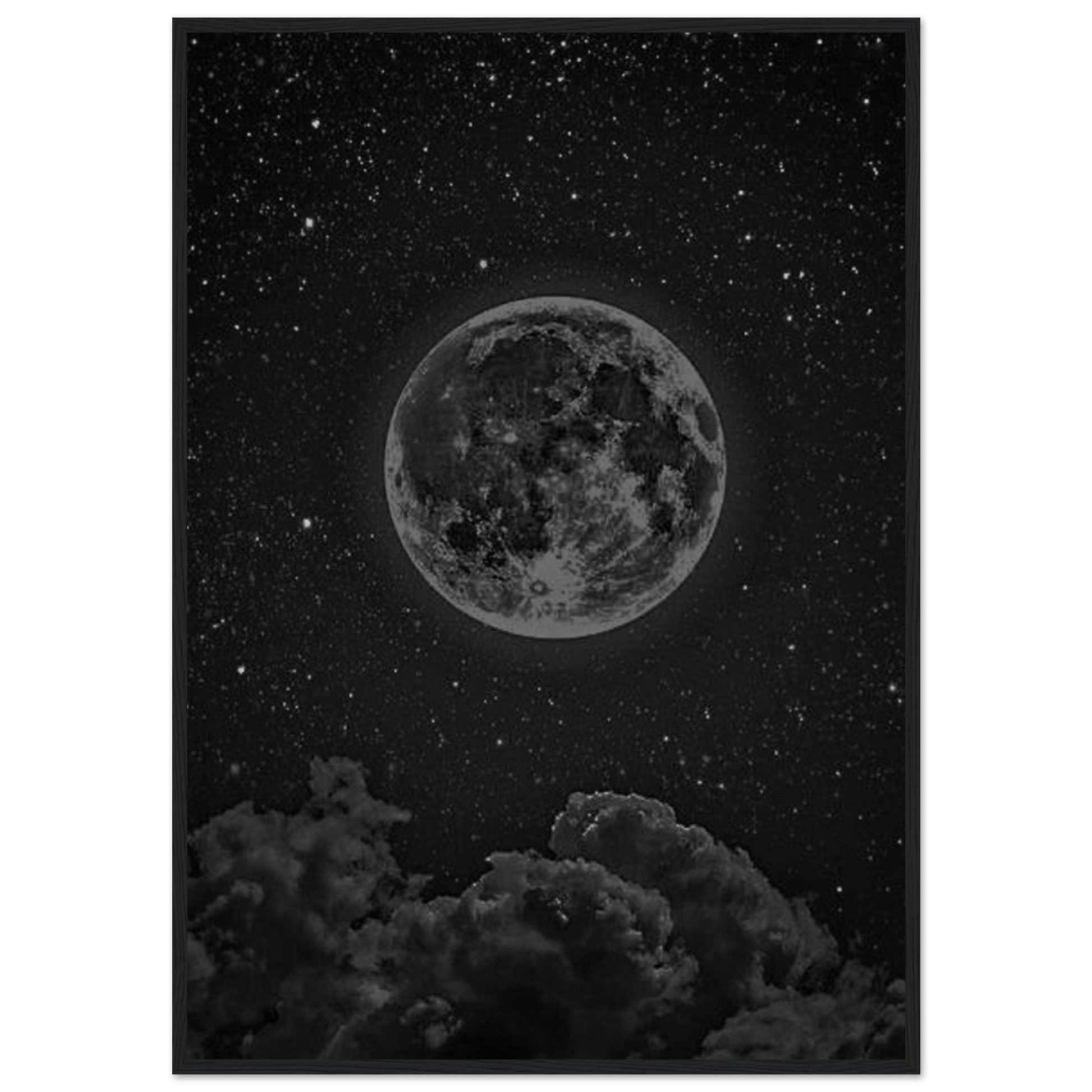 Tableau Peinture Lune - Canvanation