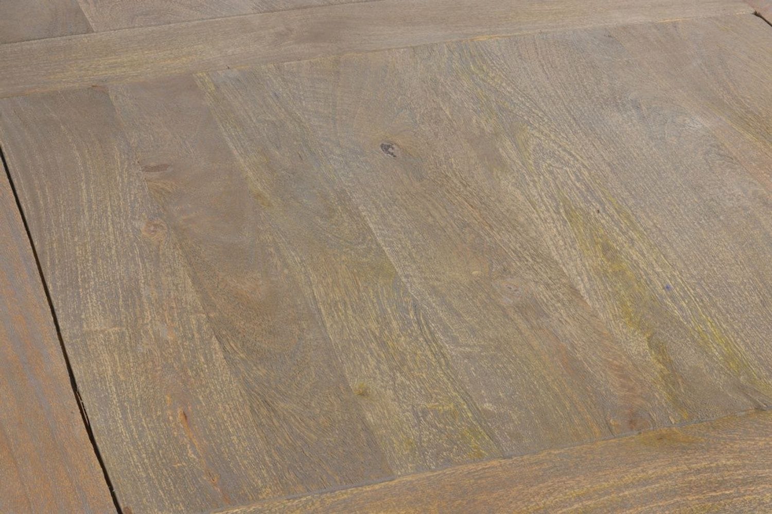 Canvanation Table basse industrielle en bois de manguier et métal finition gunmetal