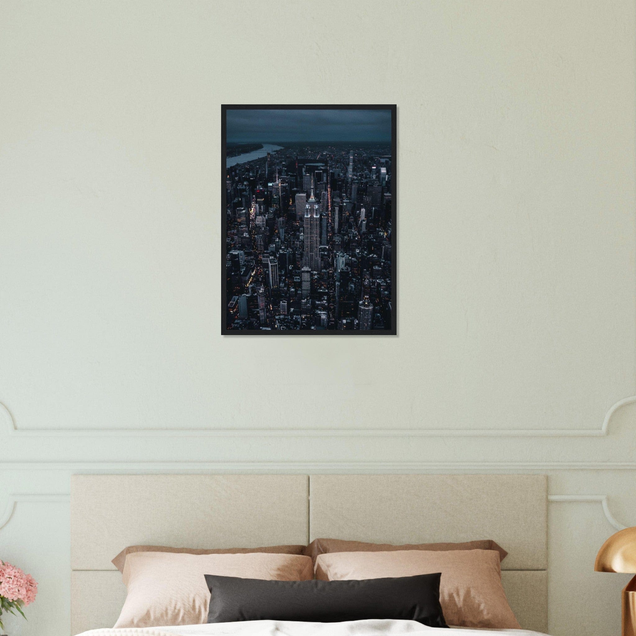 Gelato Print Material Tableau Ville New York De Nuit