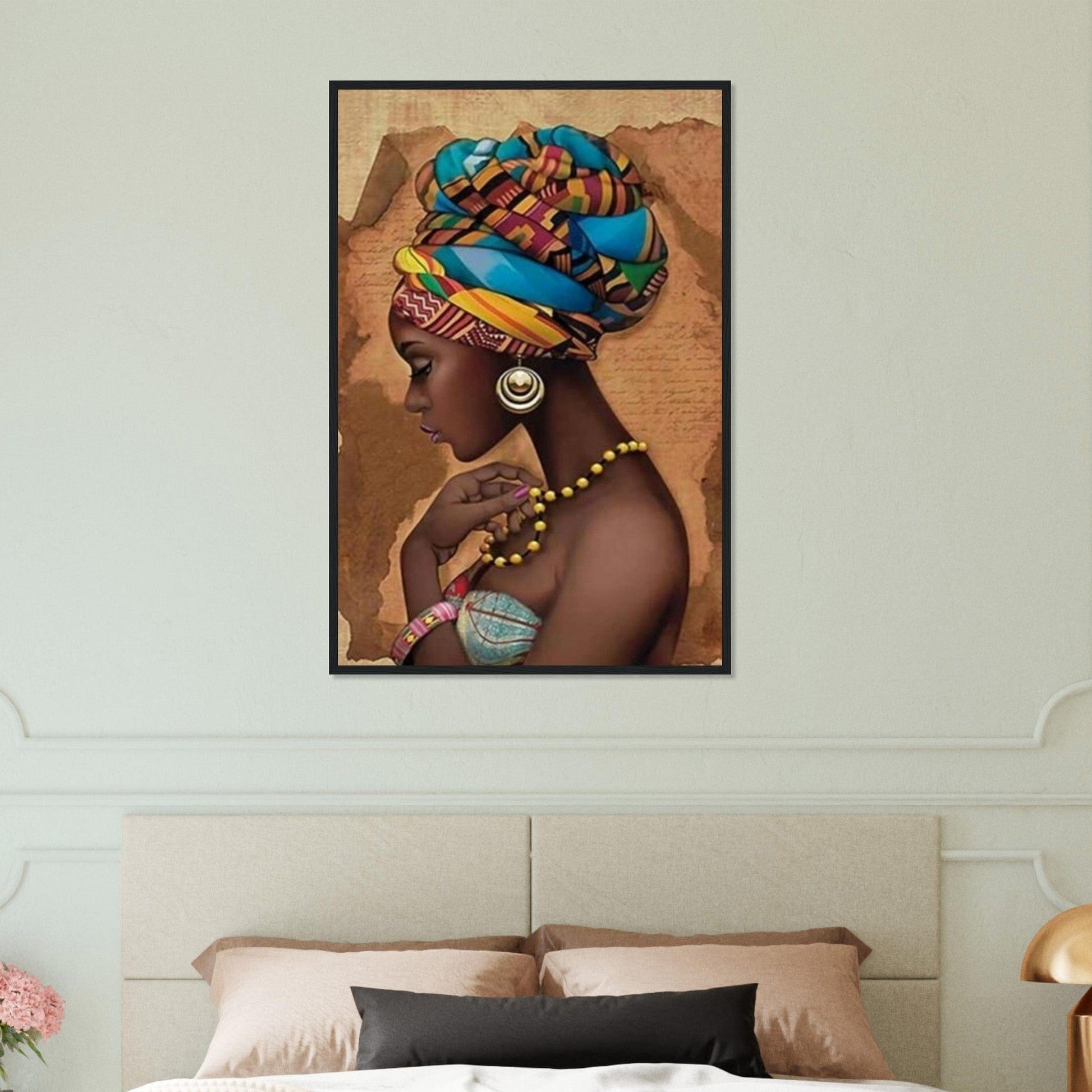 Tableau Femme Afro Canvanation