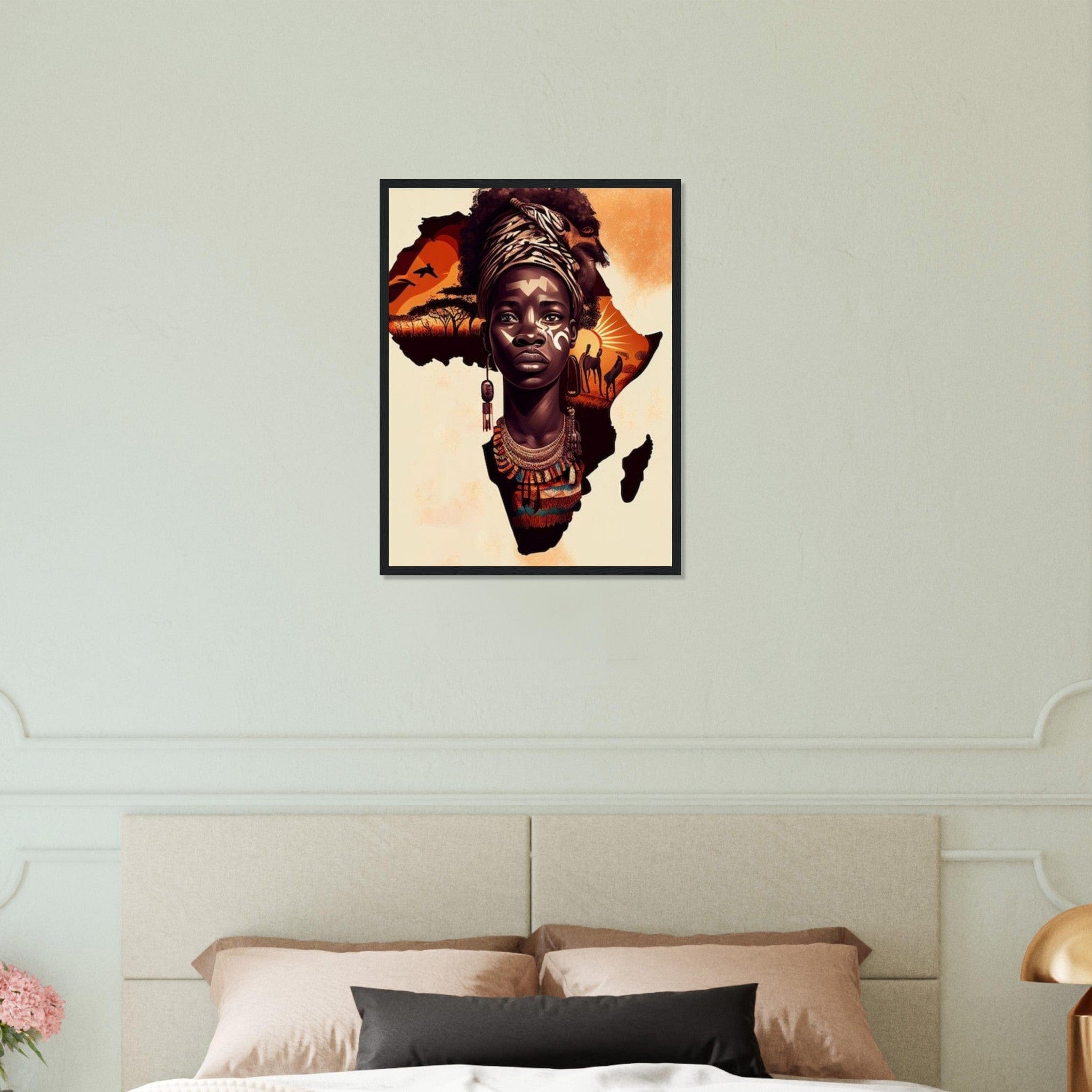 Canvanation Print Material 45x60 cm / 18x24″ Tableaux Africain Carte