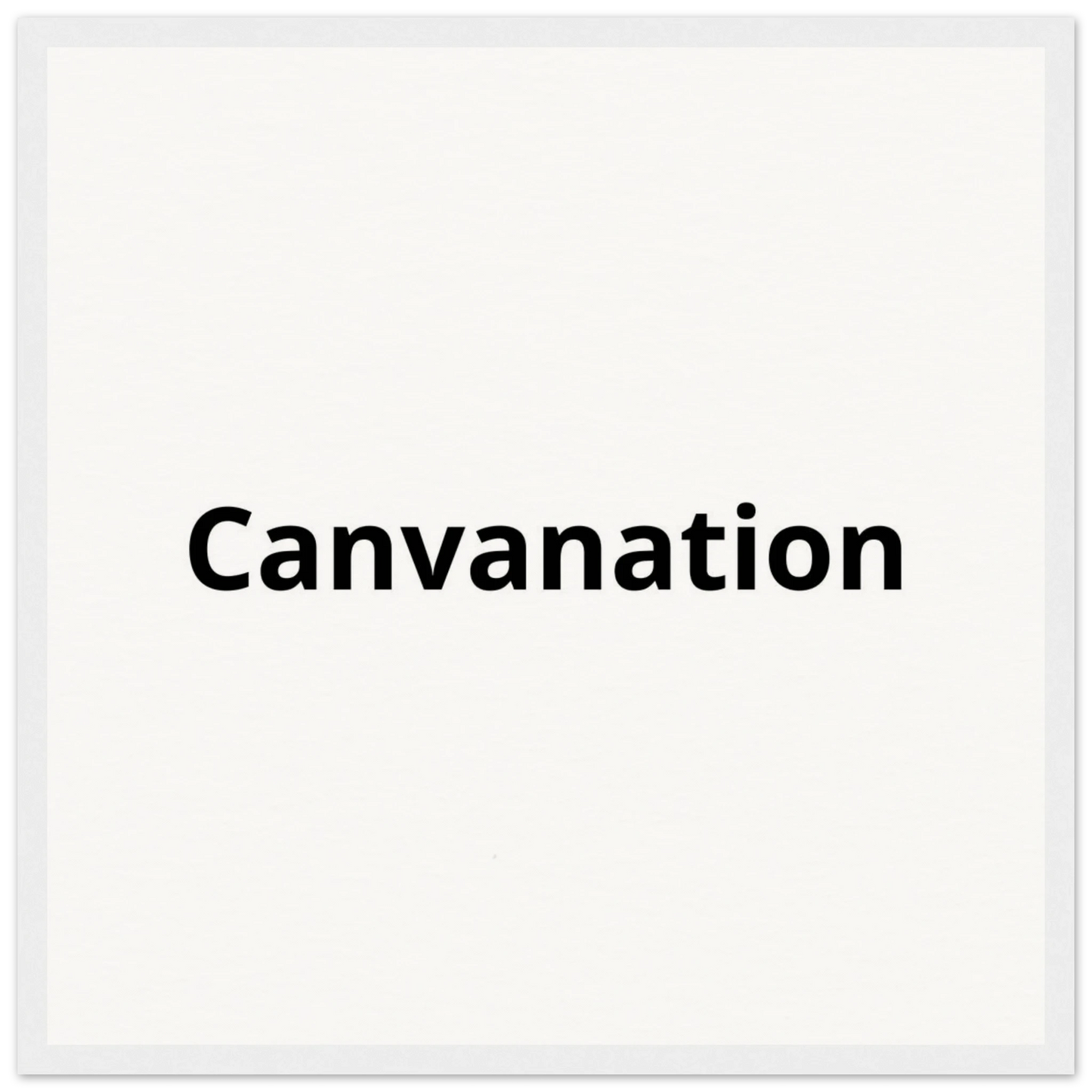 Canvanation Print Material 40x40 cm / 16x16″ / Cadre blanc Tableau Personnalisé