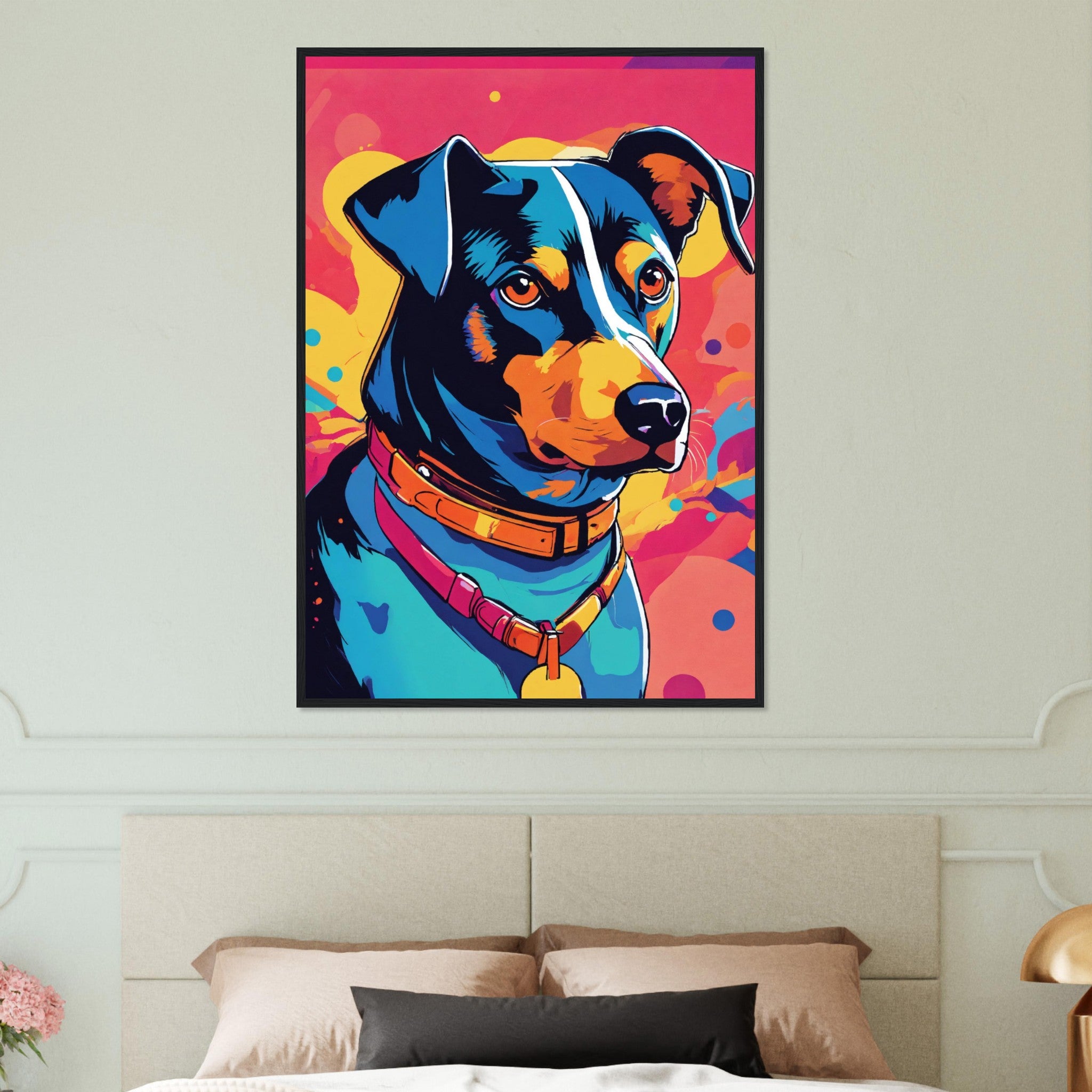 Canvanation Print Material Tableau Chien Complice Du Jour