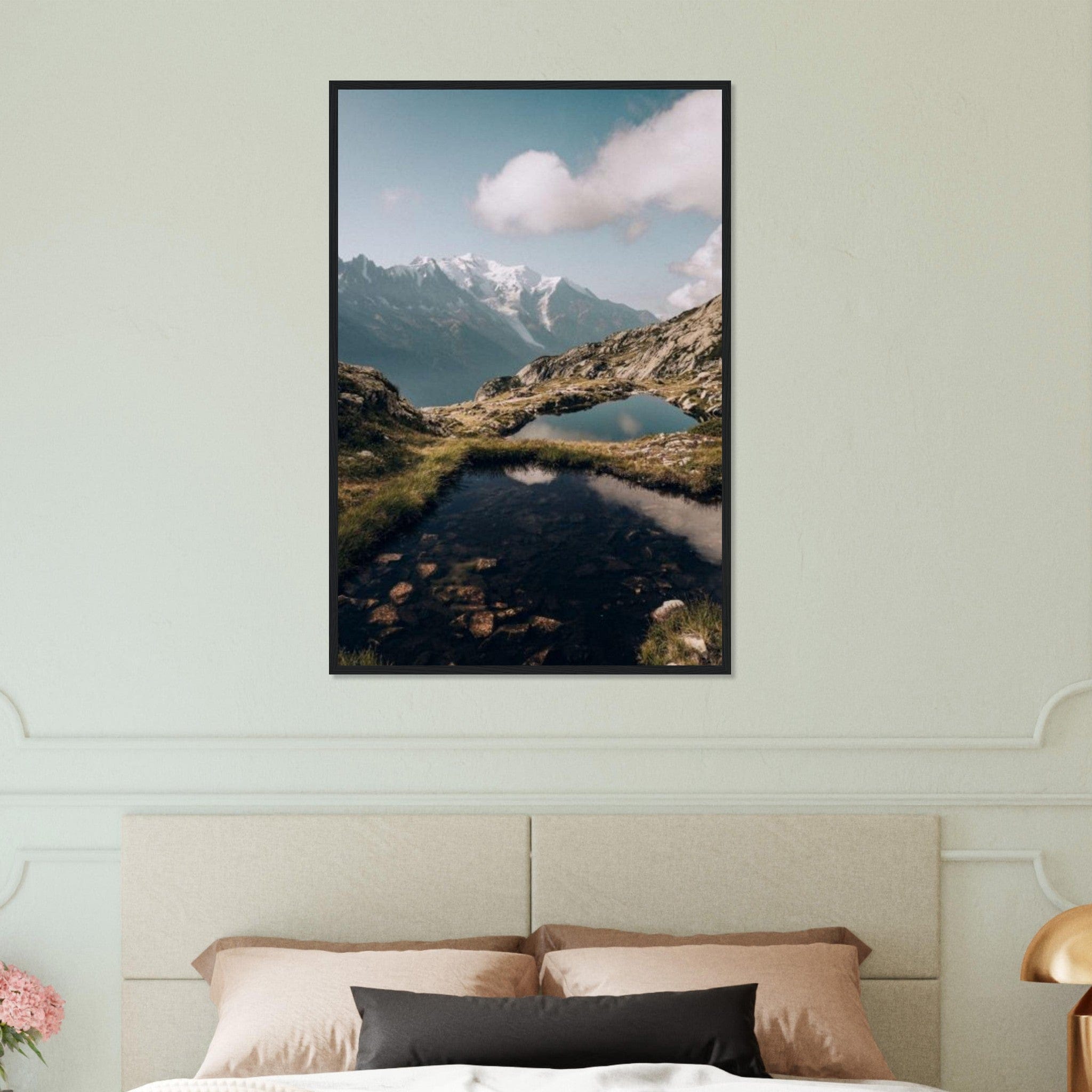 Canvanation Print Material 60x90 cm / 24x36″ Tableau Montagne Alpes Lac