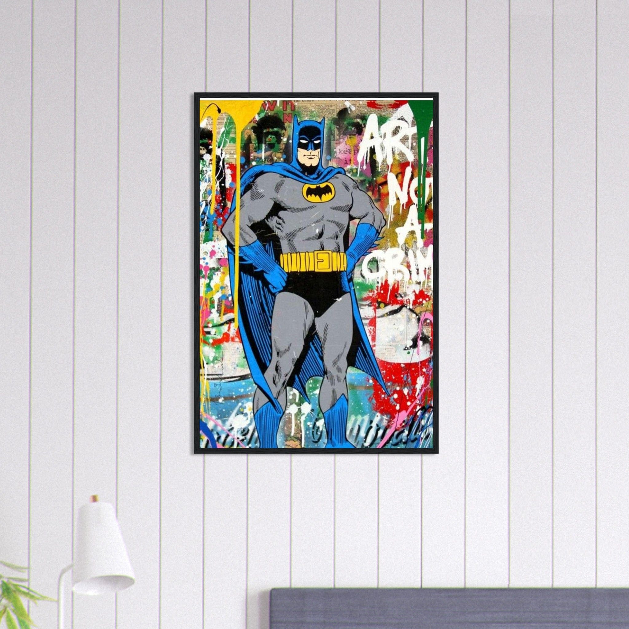 Canvanation Print Material 60x90 cm / 24x36″ Tableau Batman Street Art